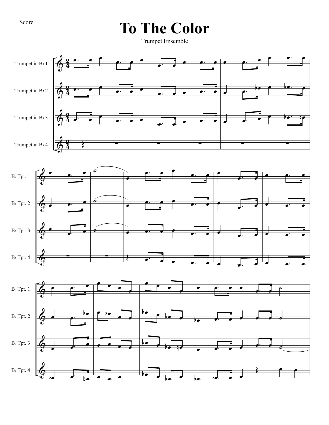 09.-To-the-Color — sheet music preview