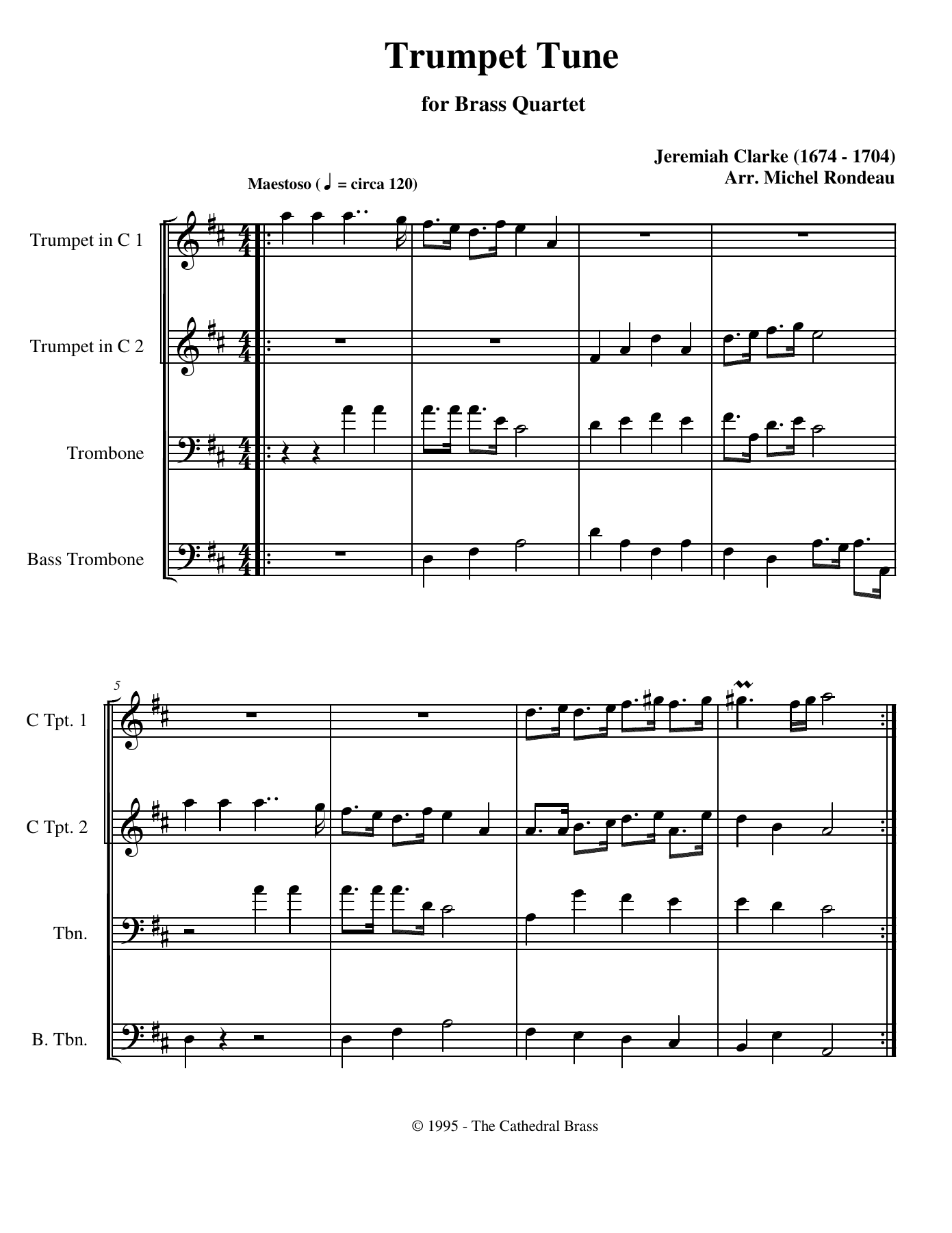 Brass Qurtet — sheet music preview