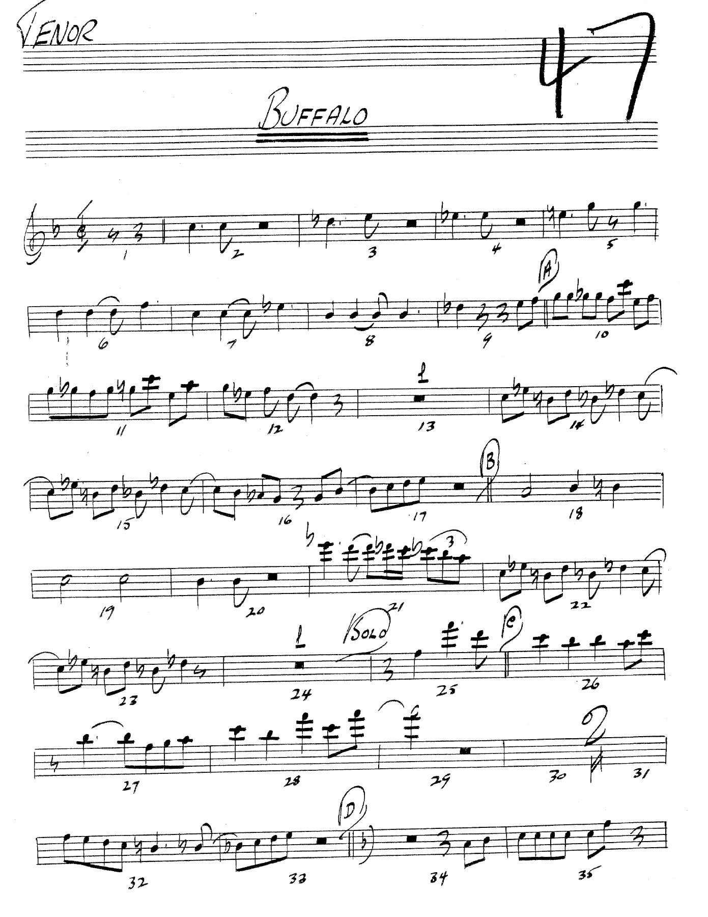 Shuffle Off To Buffalo — sheet music preview
