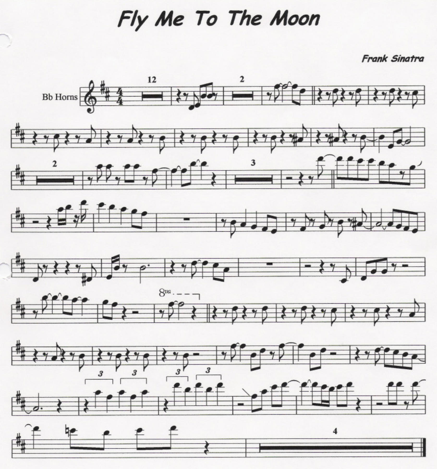 flytomoon — sheet music preview