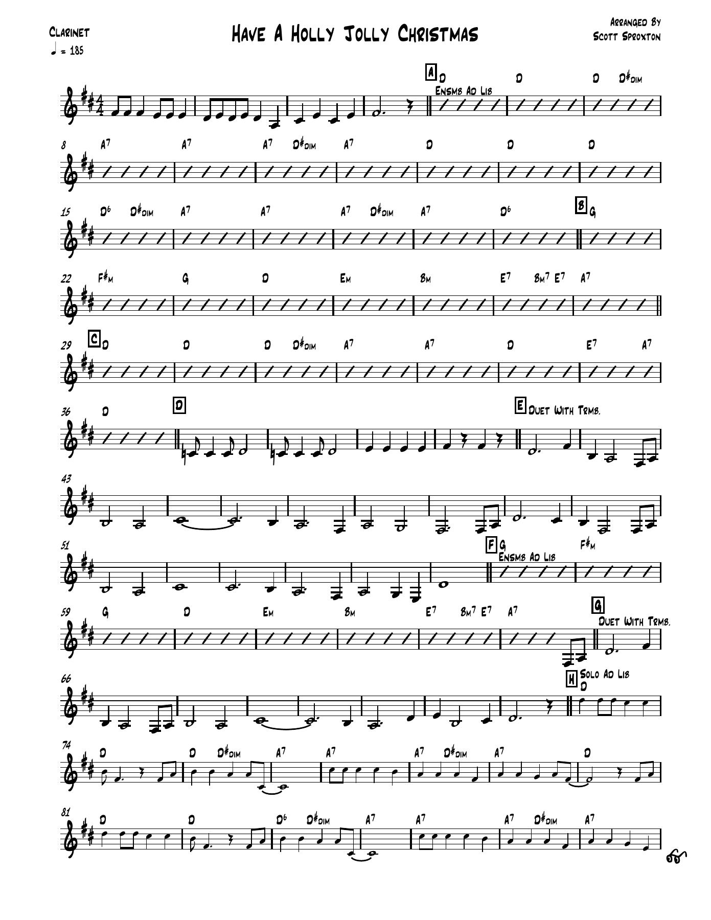 Have A Holly Jolly Christmas — sheet music preview