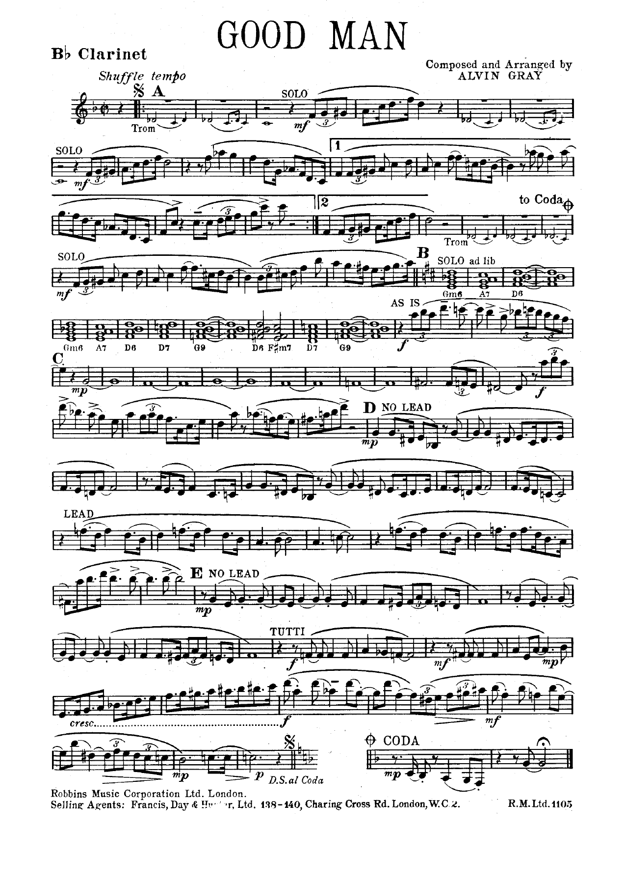 Good Man — sheet music preview