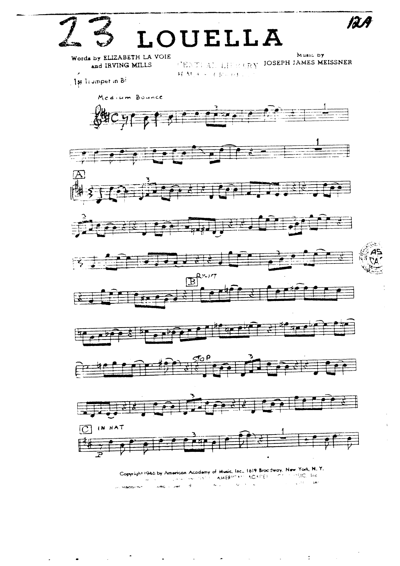 Louella — sheet music preview