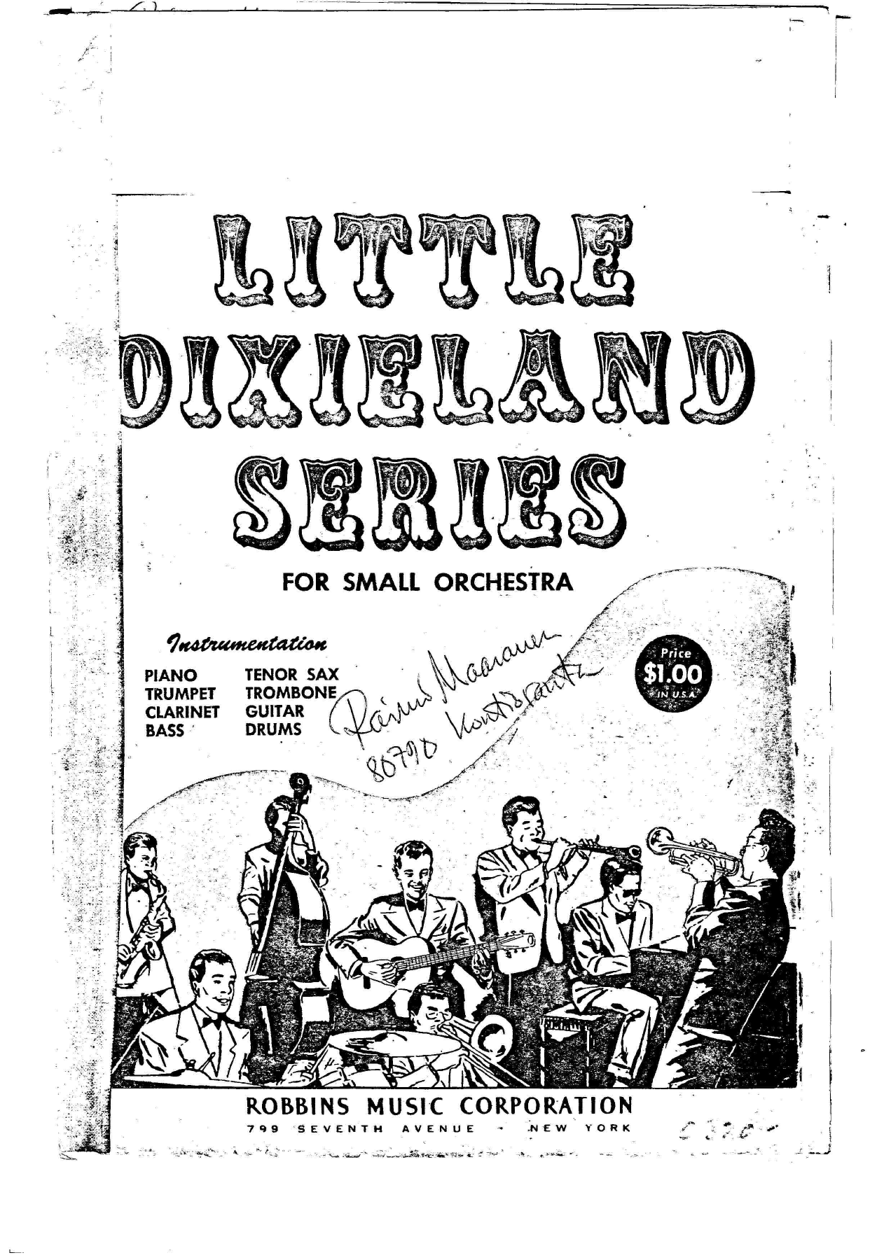 Original Dixieland One-Step — sheet music preview