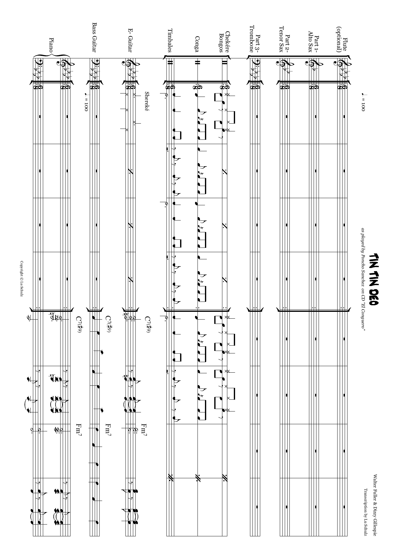 Poncho Sanchez 10 Arr. — sheet music preview