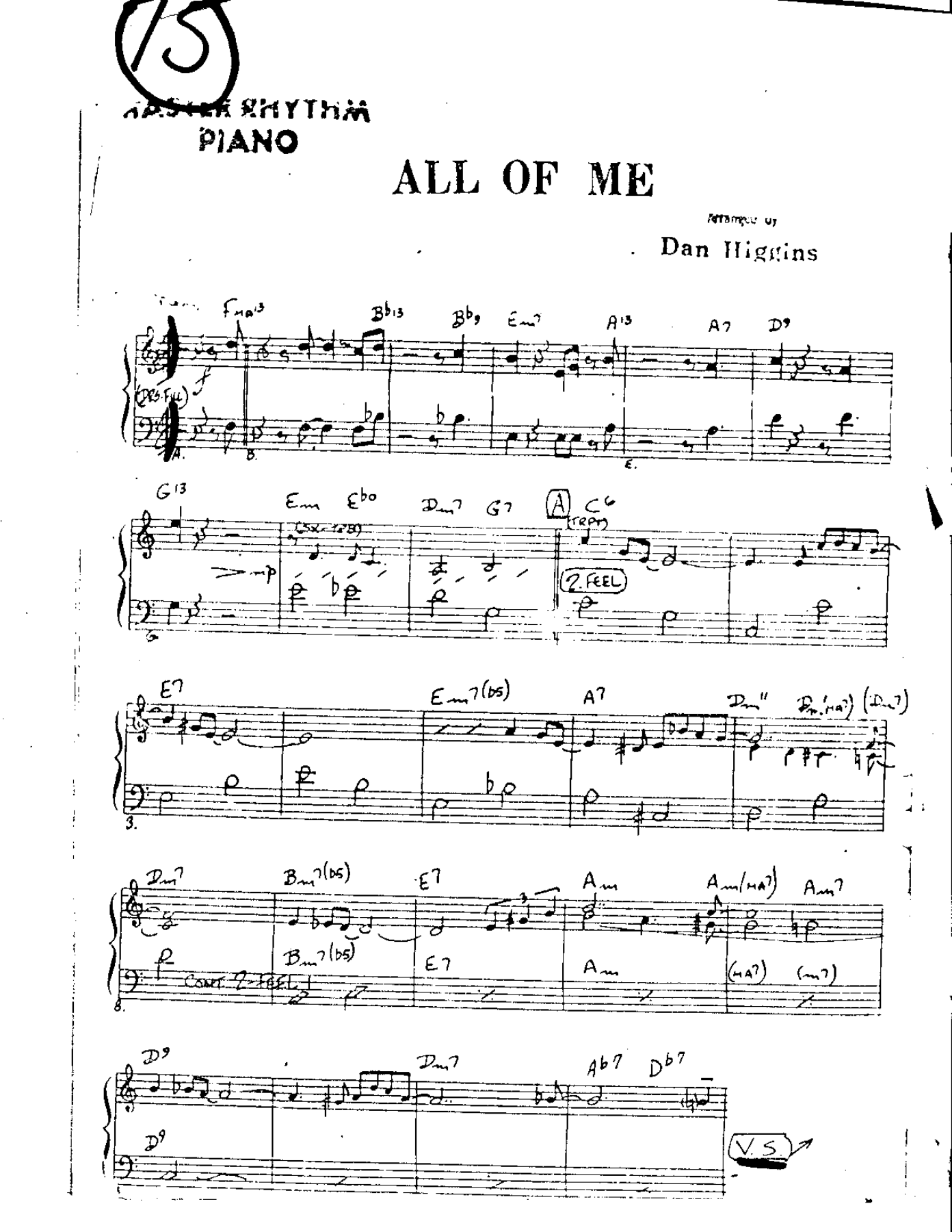 All Of Me — sheet music preview