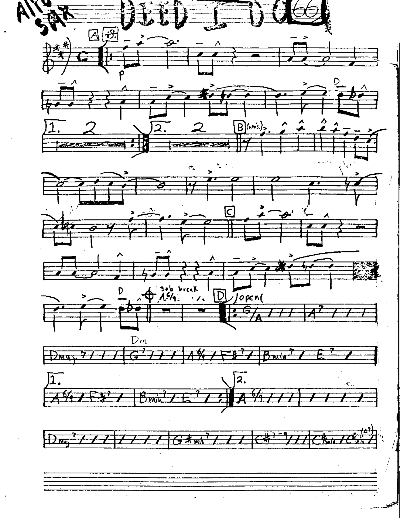 Deed I Do — sheet music preview