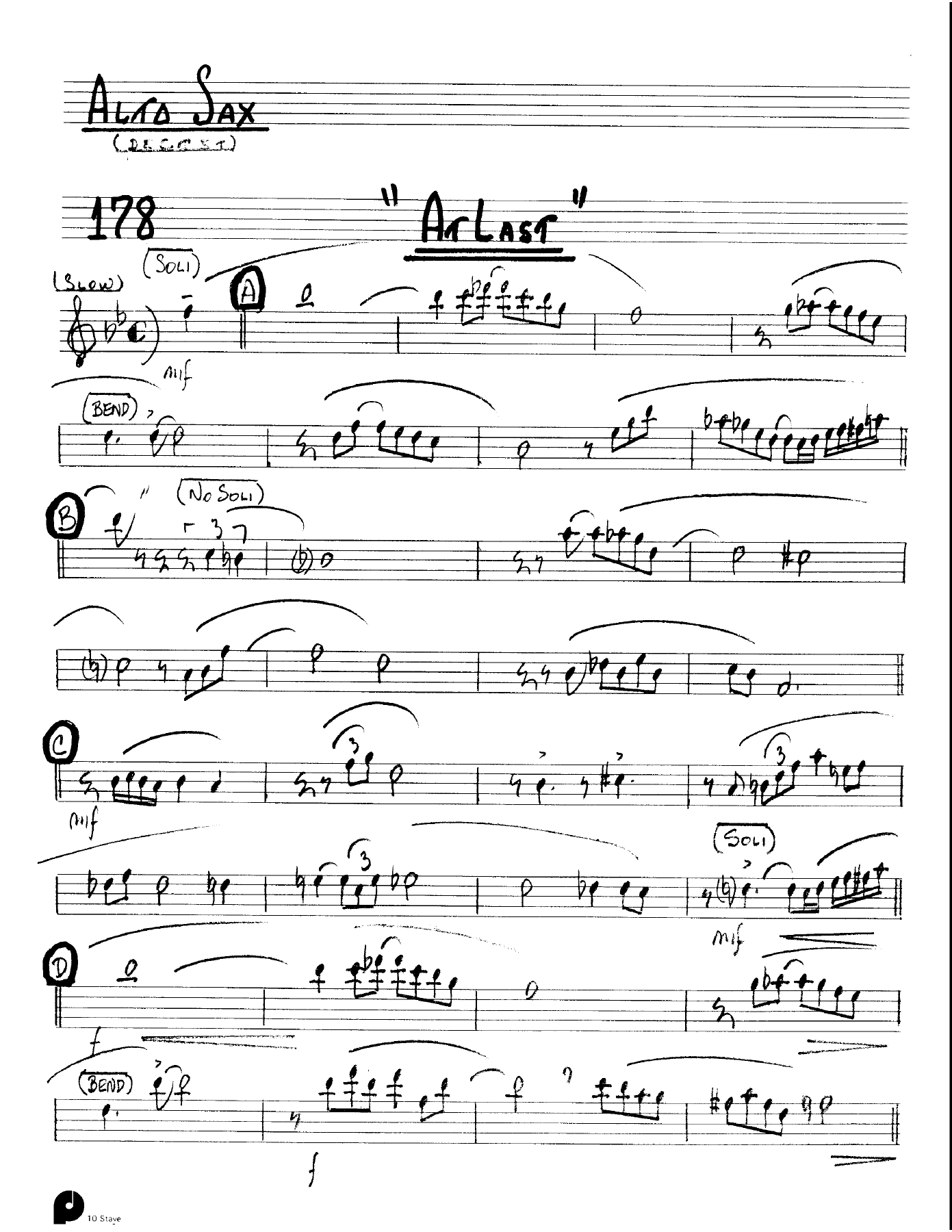 At Last (Kenton Dectet #178) 3213 — sheet music preview