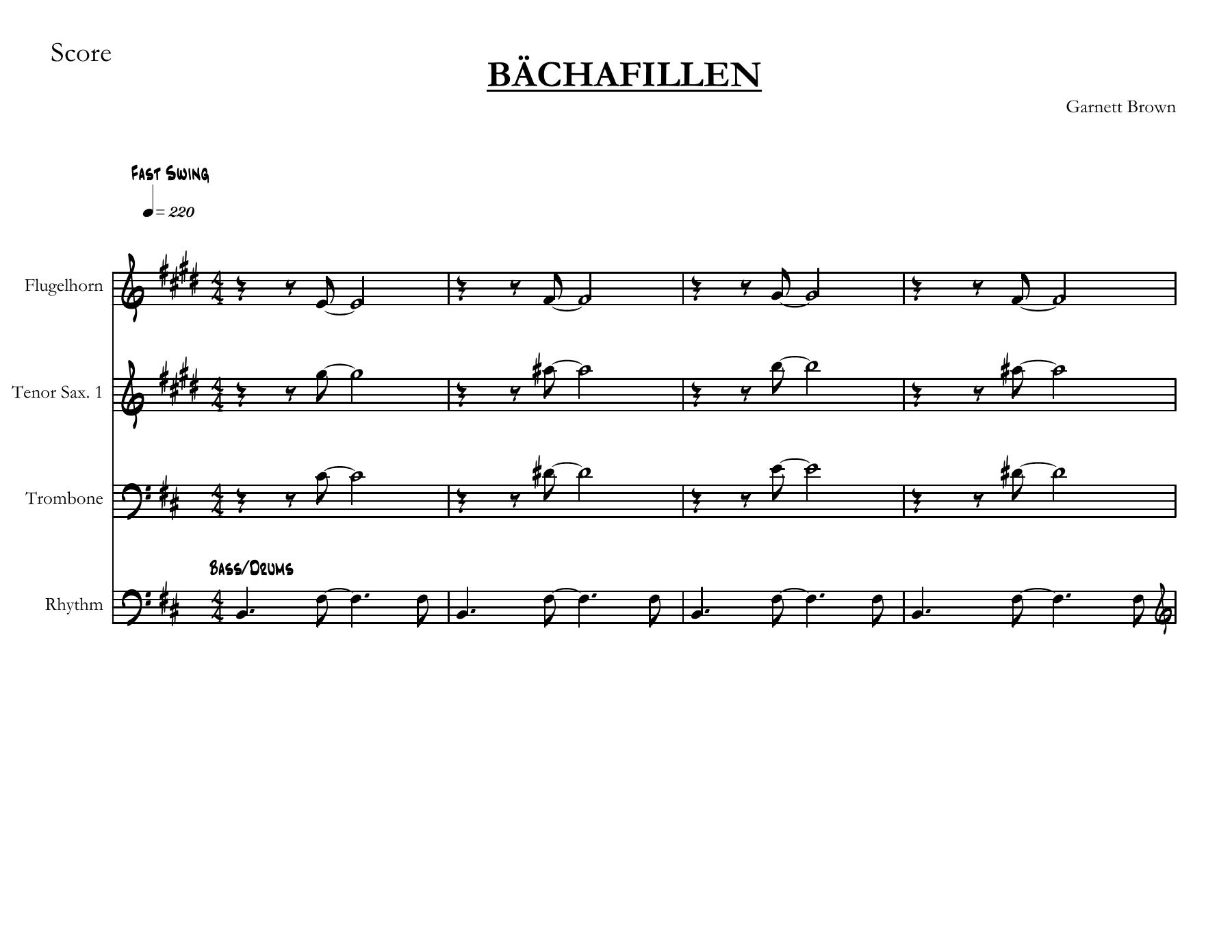 Bachafillen — sheet music preview