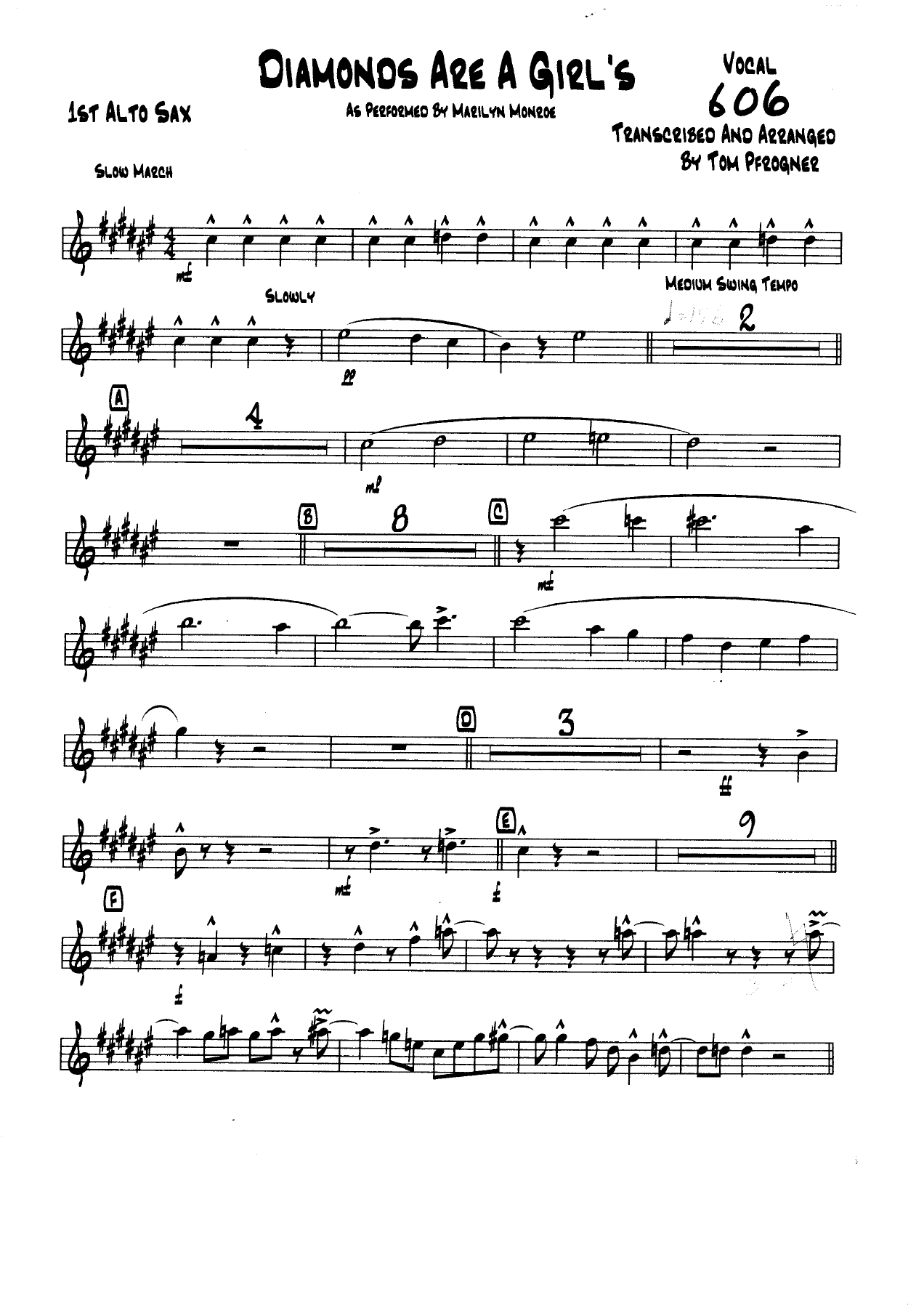 Diamonds Are A Girl's Best Friend — sheet music preview