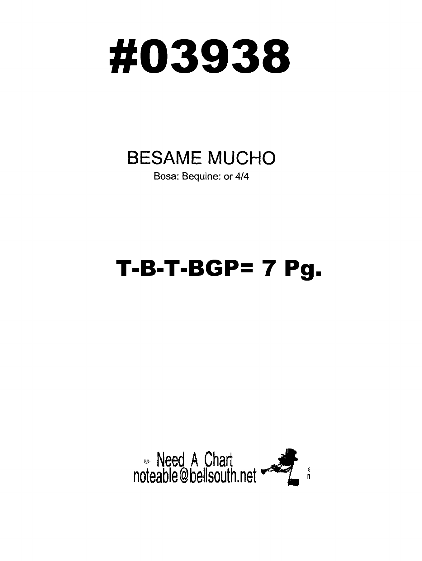 Besame Mucho — sheet music preview