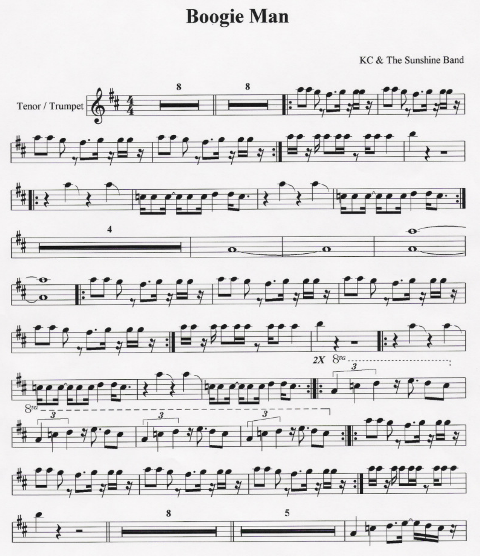 Boogie Man — sheet music preview