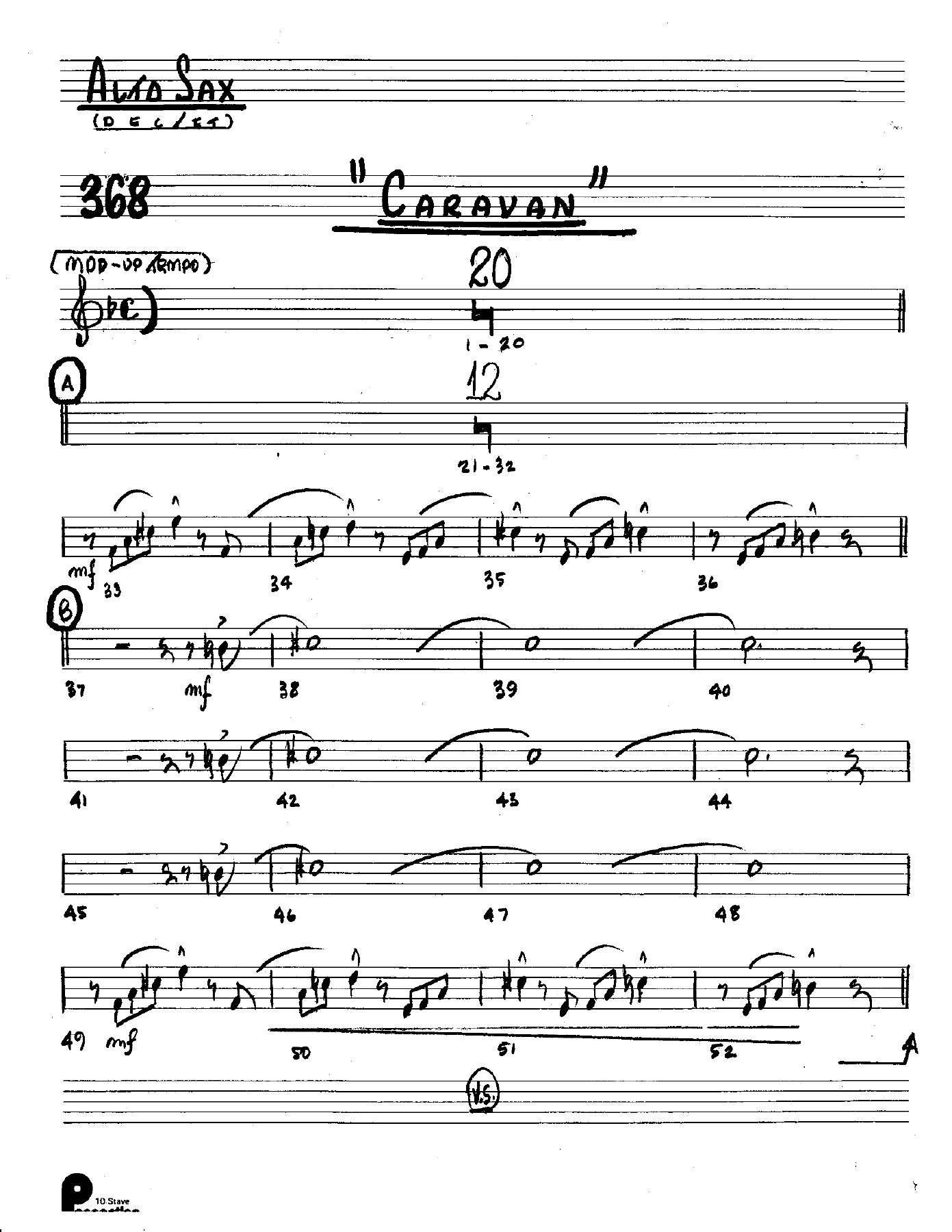 Caravan (Kenton Dectet #368) 3213 — sheet music preview