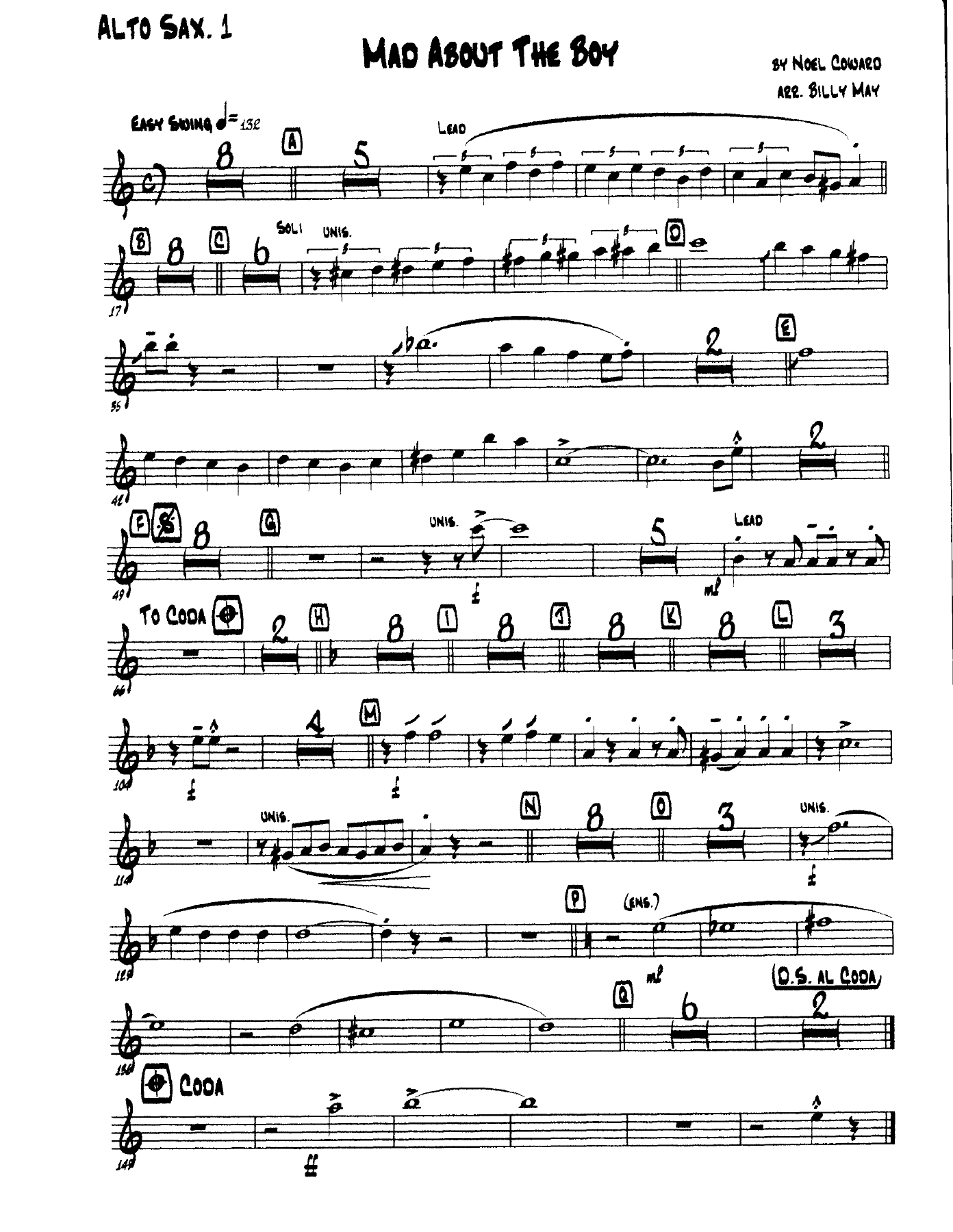 Mad About The Boy — sheet music preview