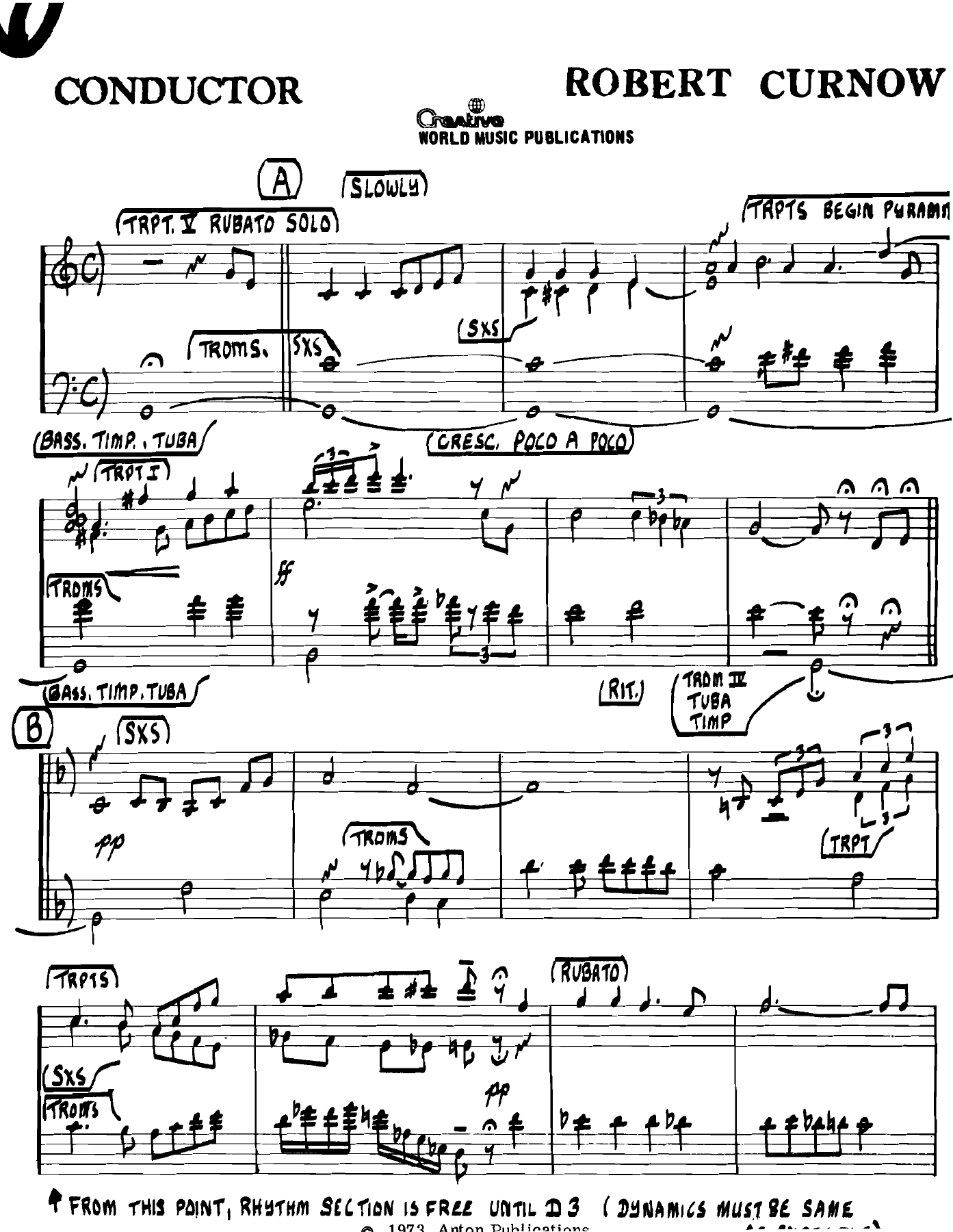An American Trilogy (B.Curnow) S.Kenton — sheet music preview