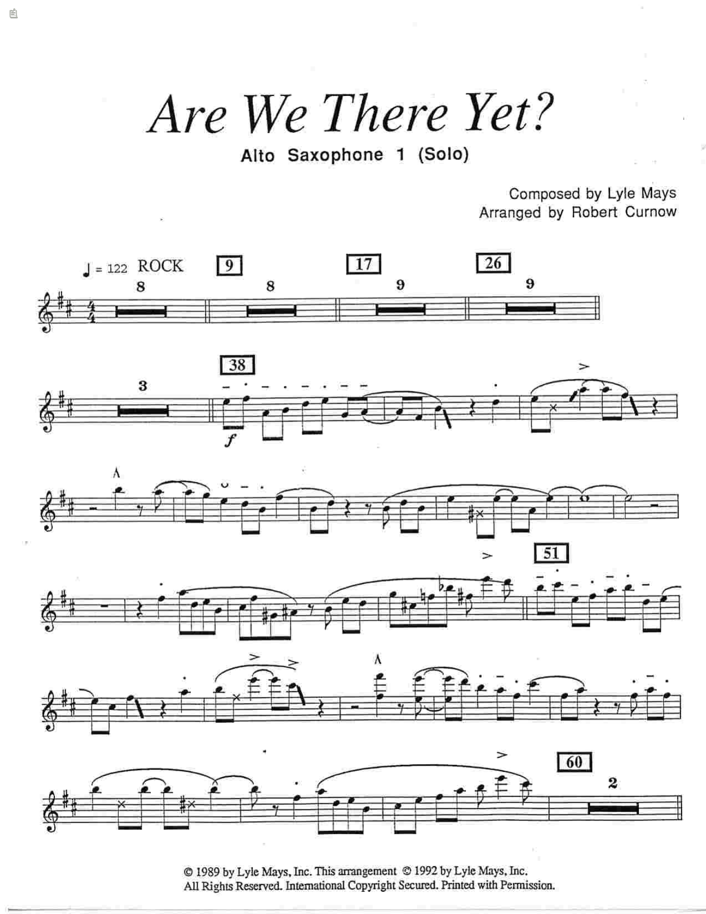 Are We There Yet (B.Curnow) MP3 — sheet music preview