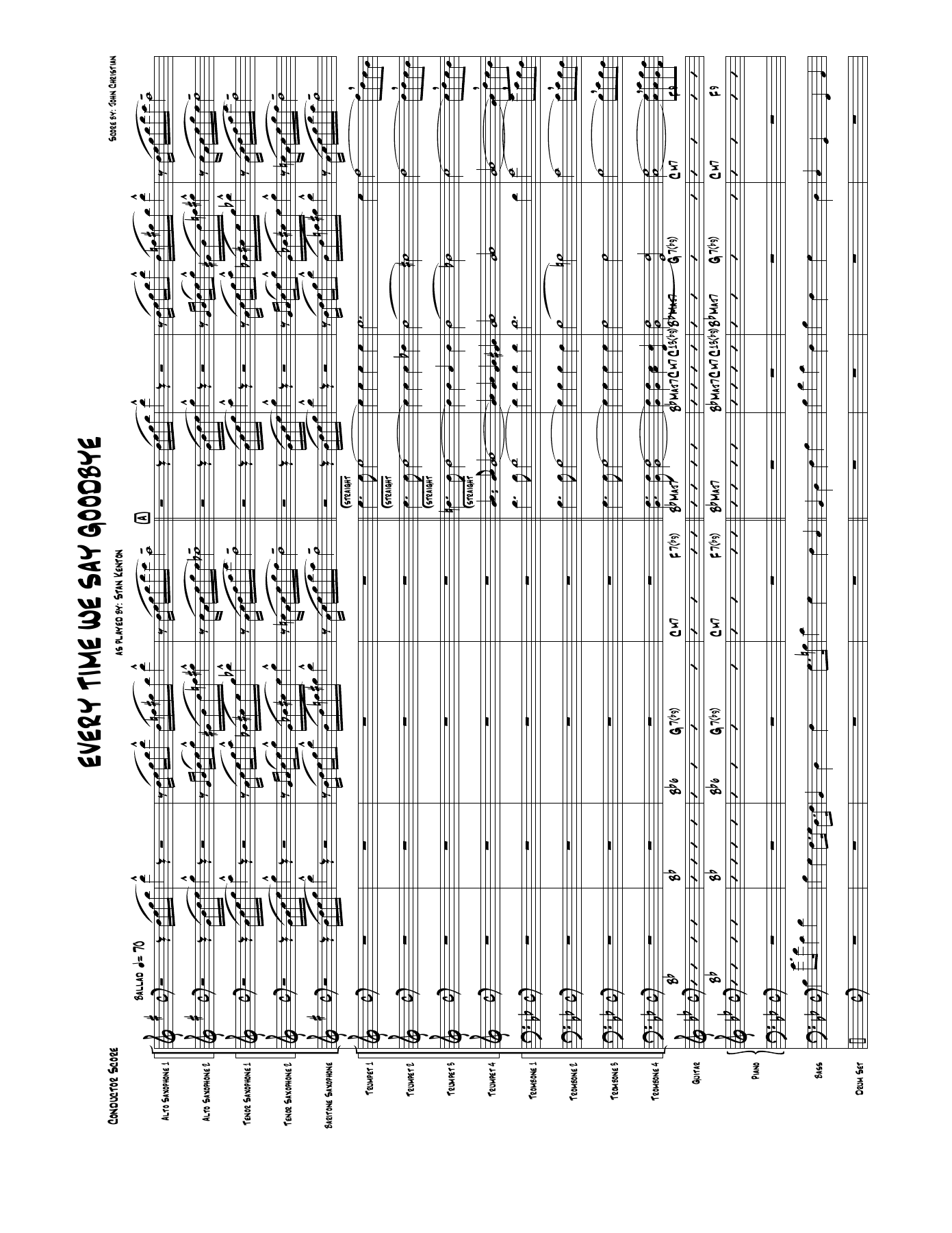 Ev'ry Time We Say Goodbye — sheet music preview