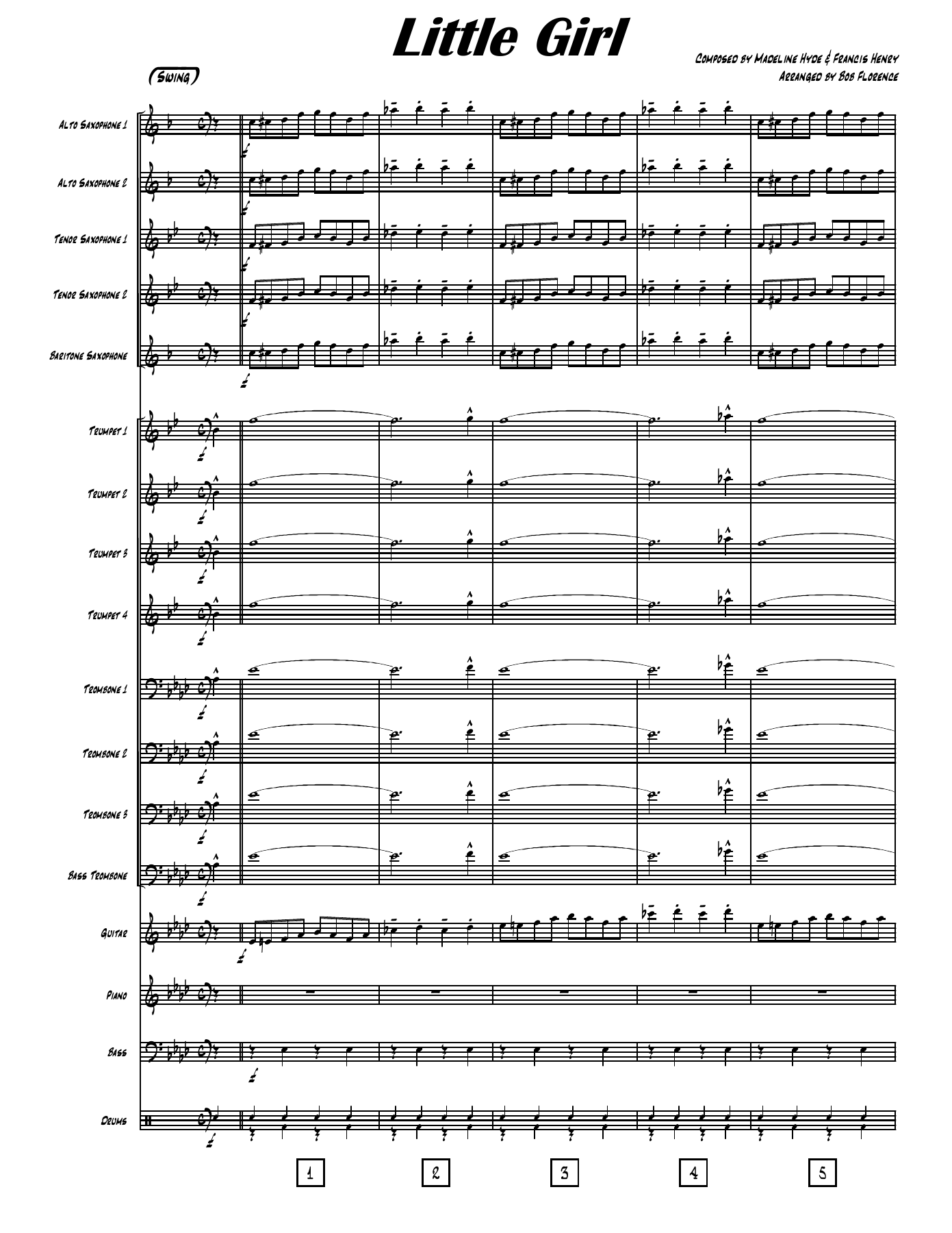 Little Girl — sheet music preview