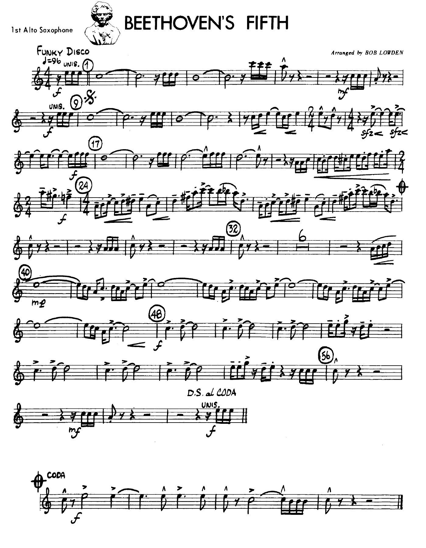 Beethoven's Fifth — sheet music preview