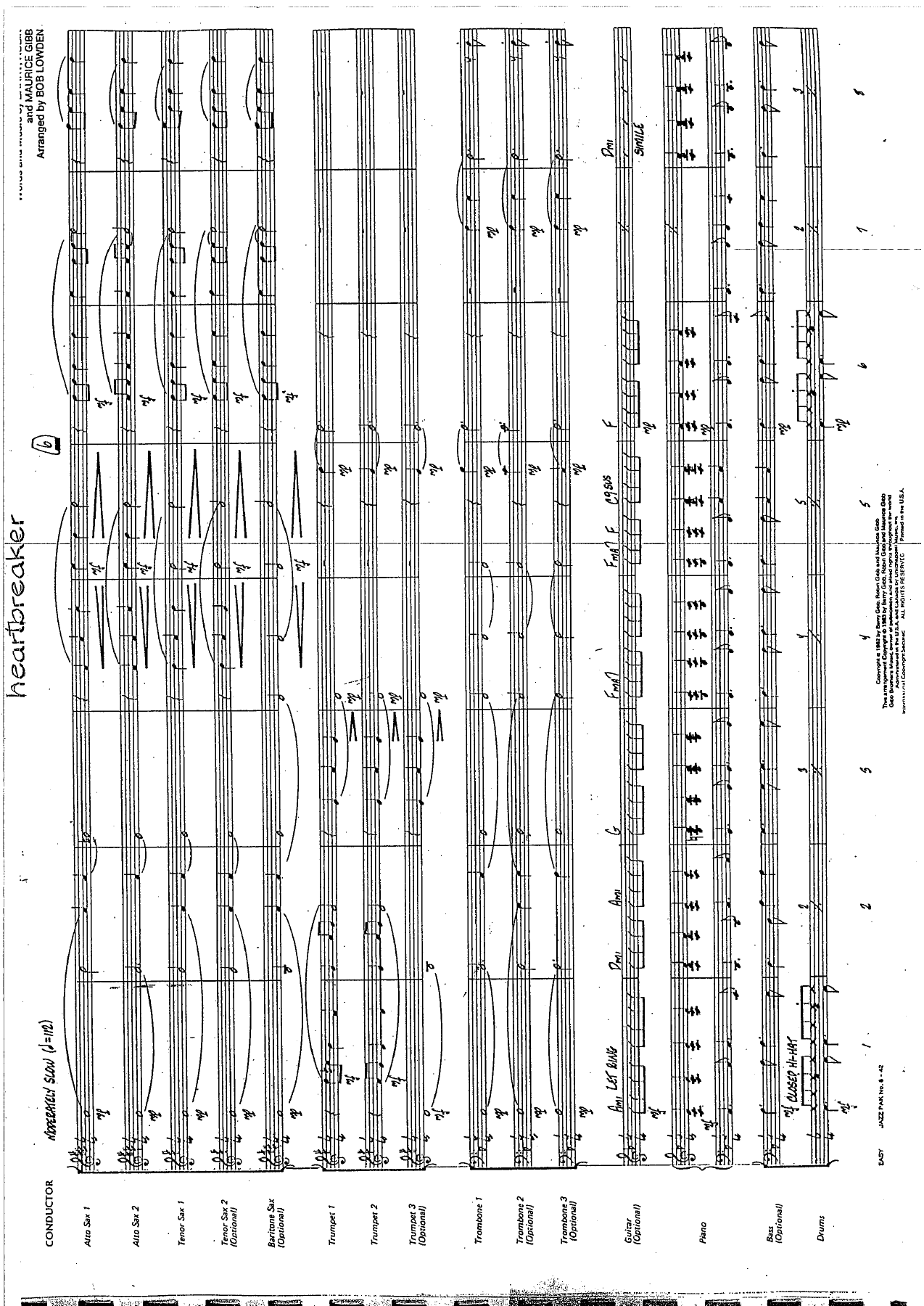 Heartbreaker — sheet music preview