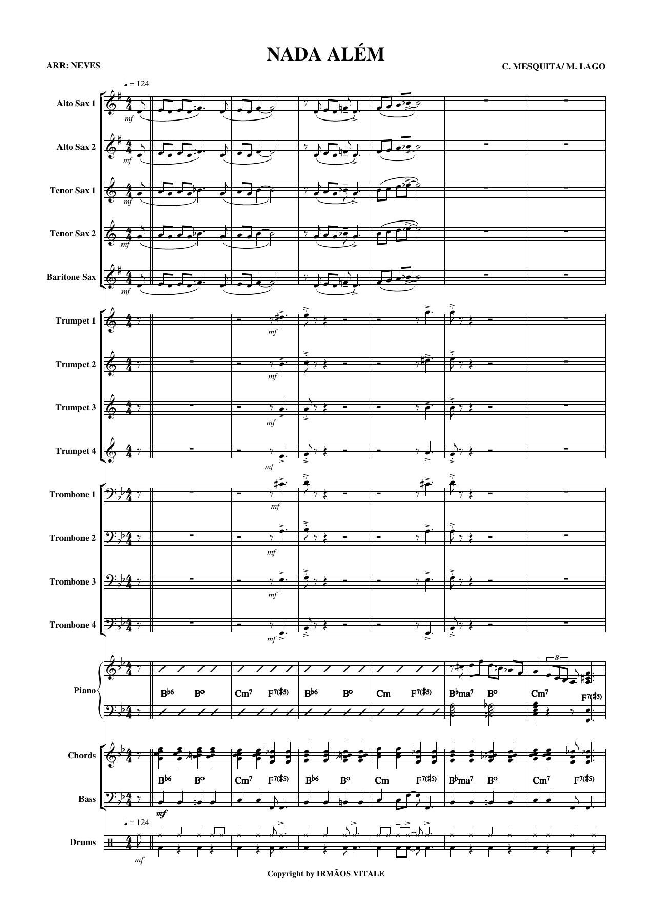 Nada Alm — sheet music preview