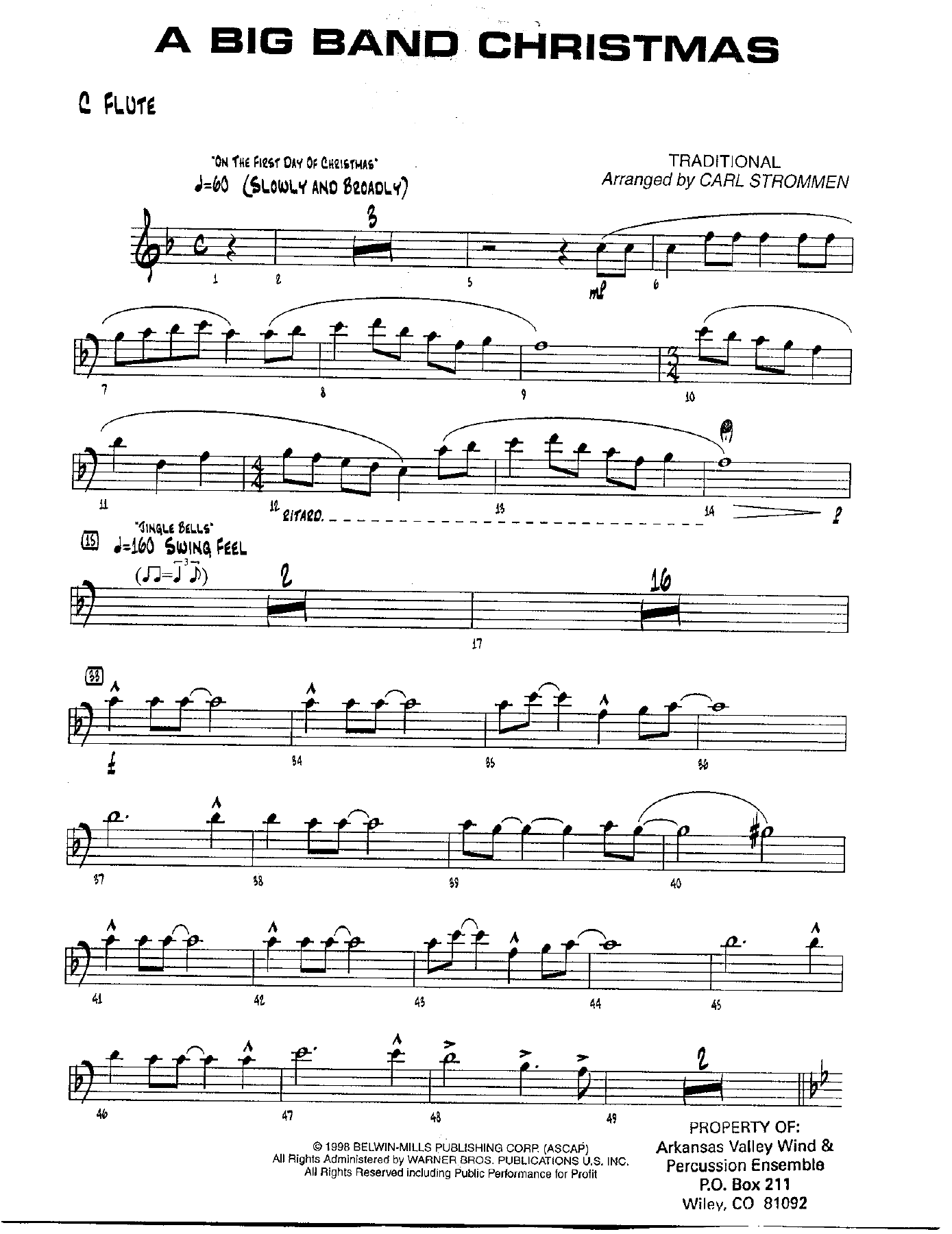 A Big Band Christmas (C.Strommen) 66 — sheet music preview
