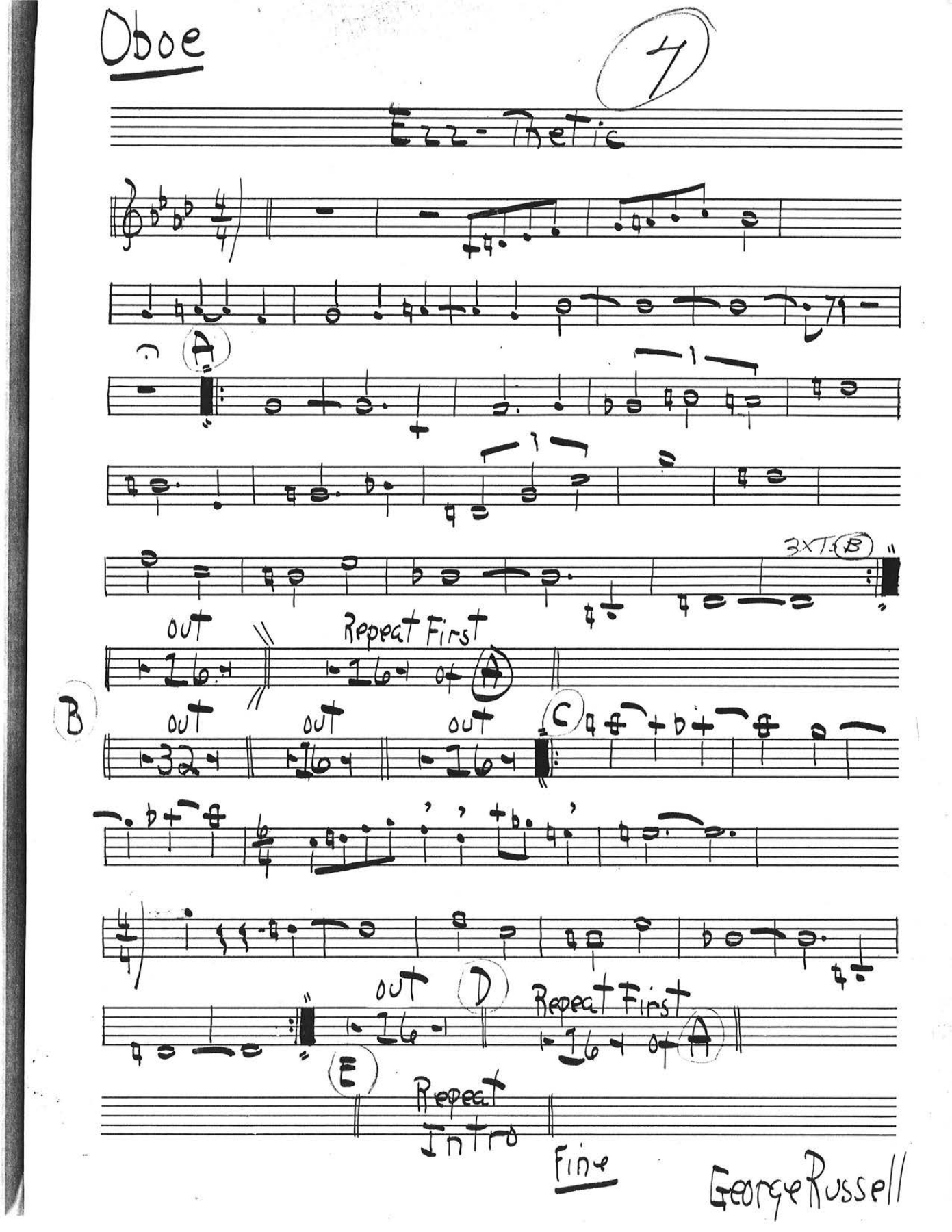 Ezz-Thetic — sheet music preview