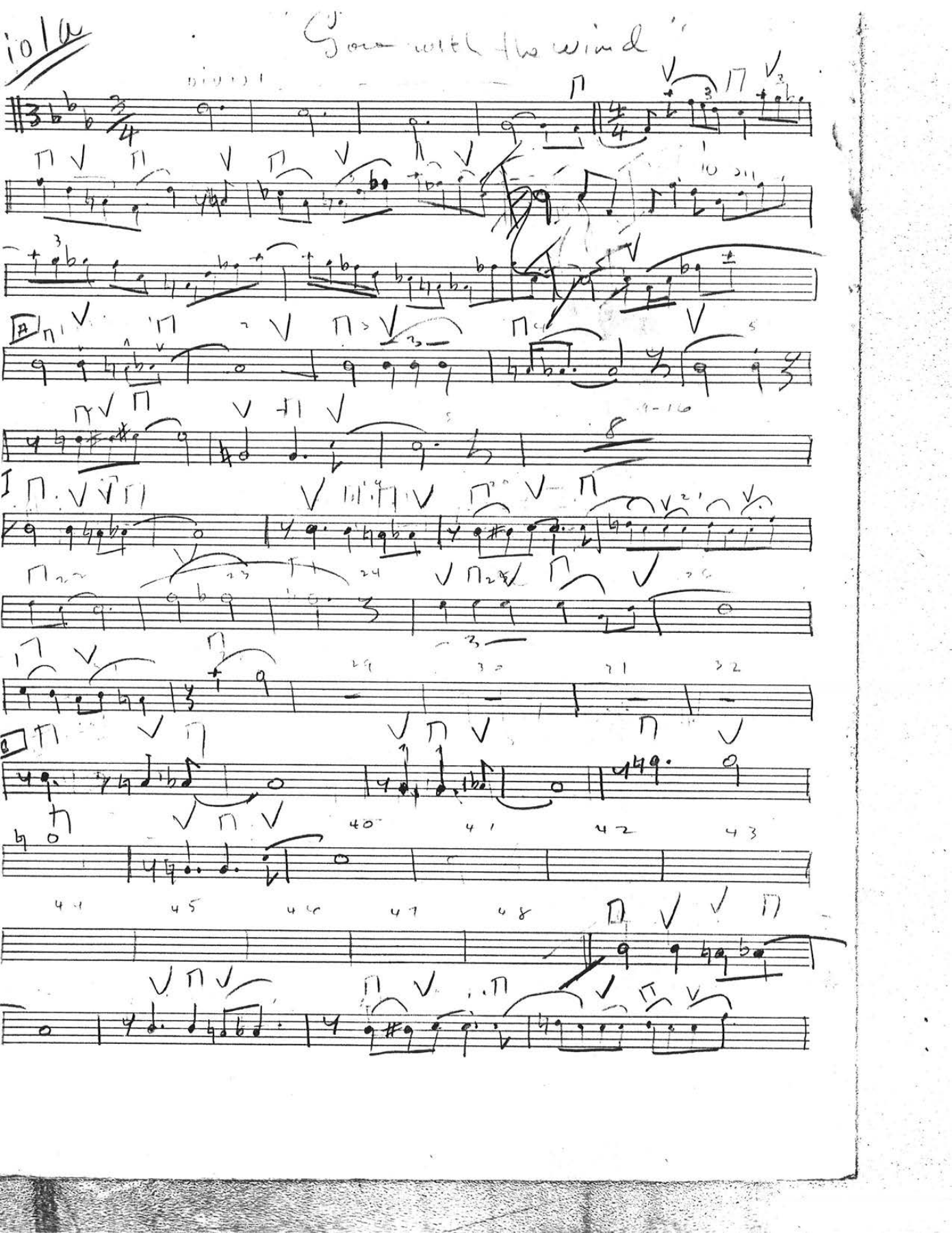 Gone With The Wind — Big Band sheet music by C.Parker with Strings | Jazz Standard