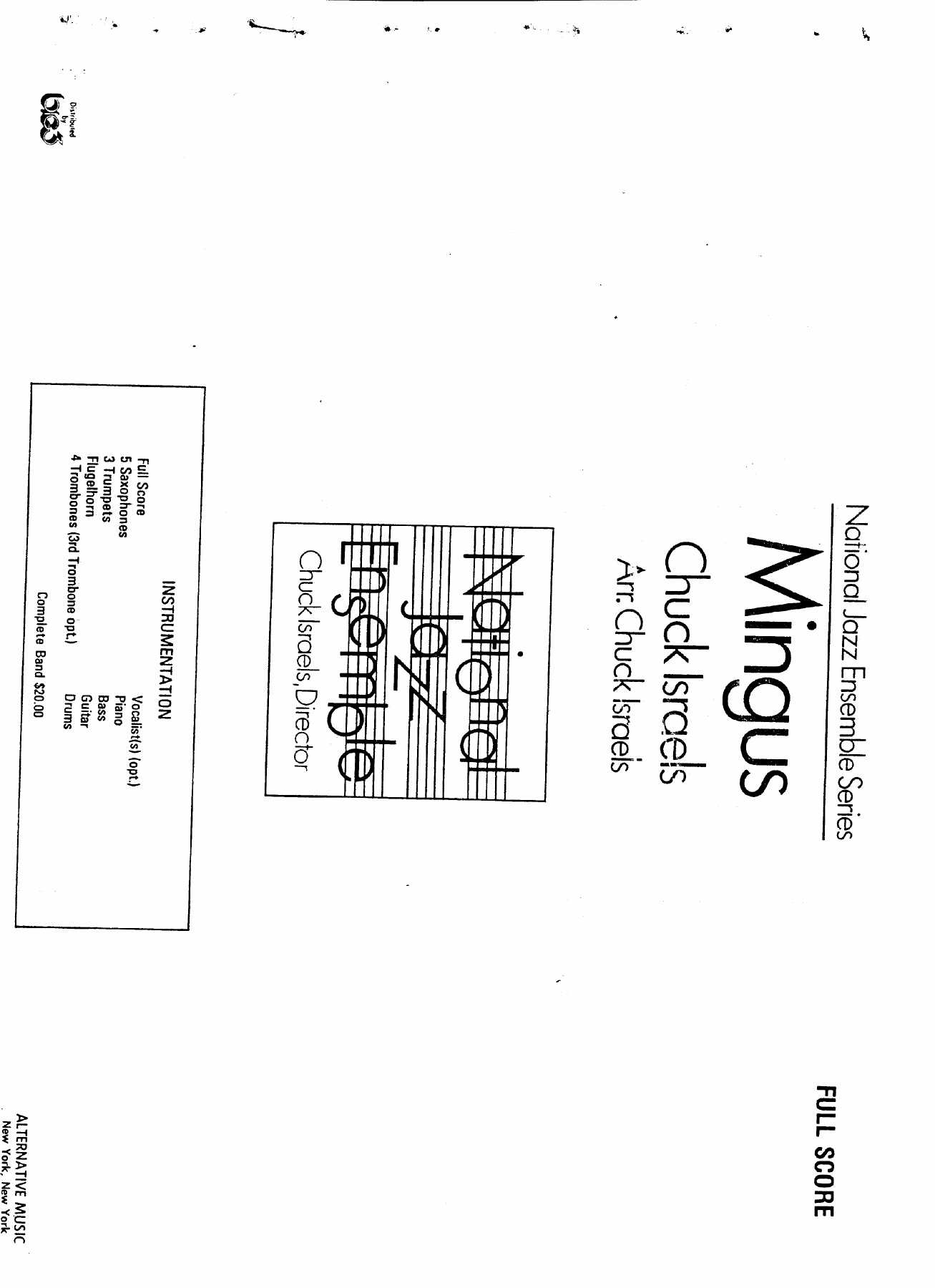 Mingus (C.Israels) MP3 — sheet music preview