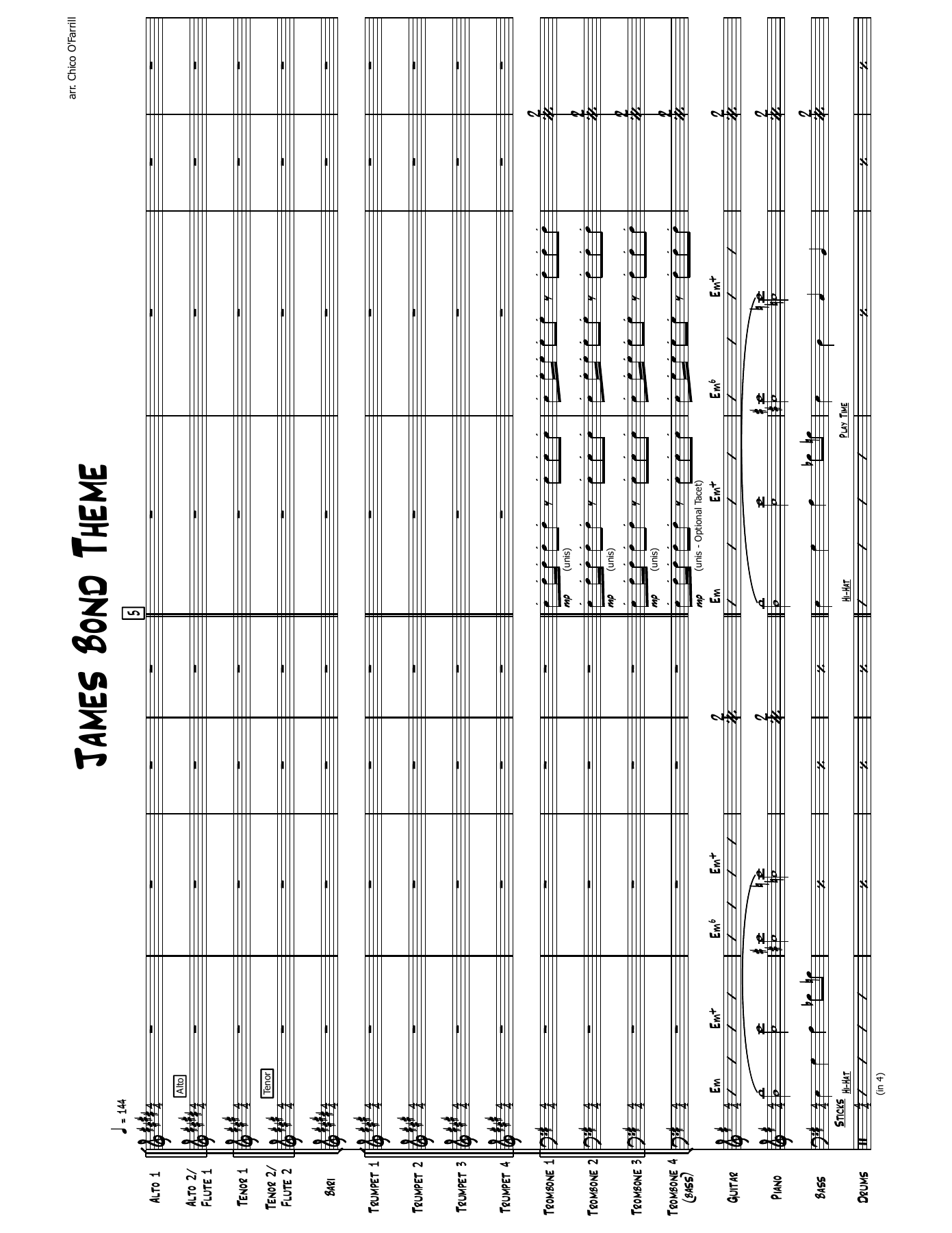 James Bond Theme — sheet music preview