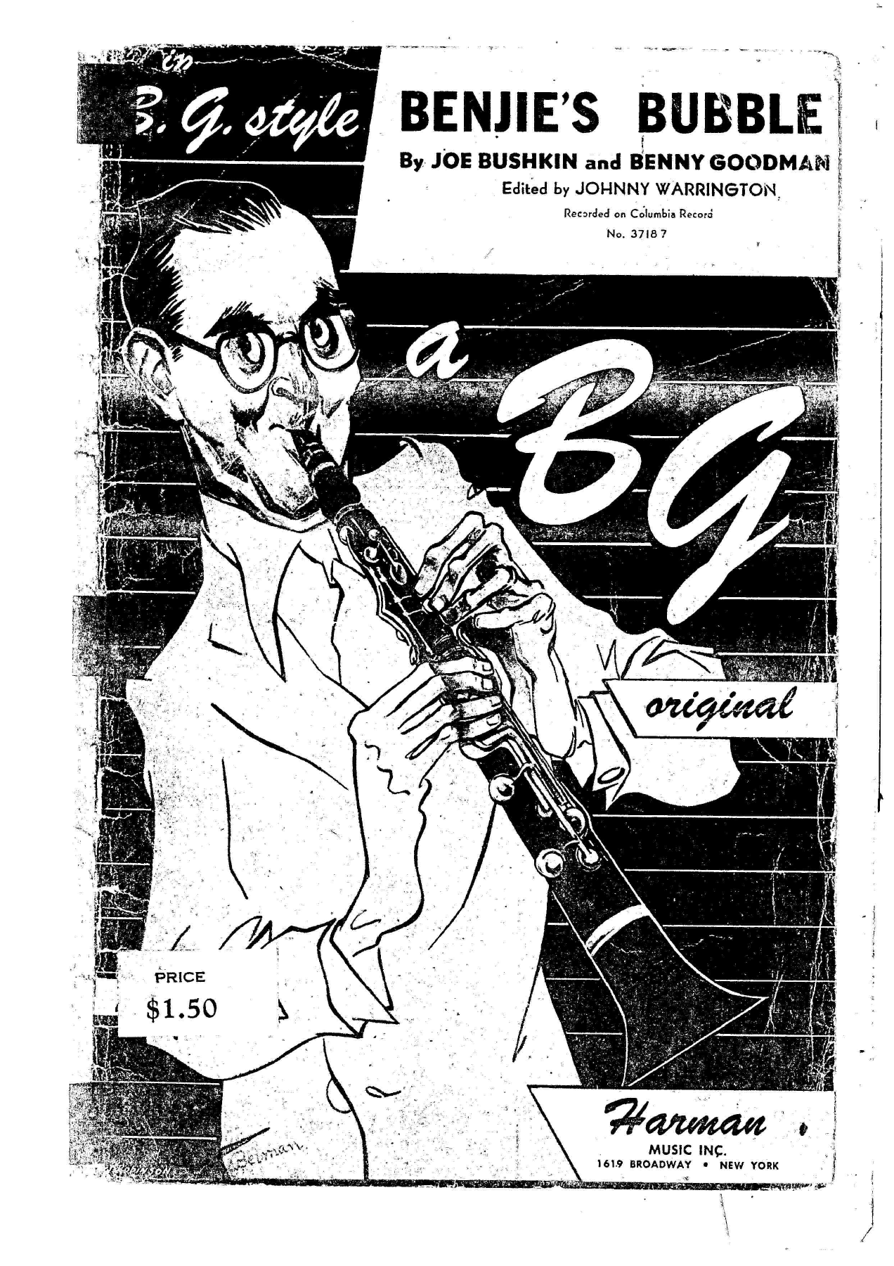 Benjie's Bubble — sheet music preview