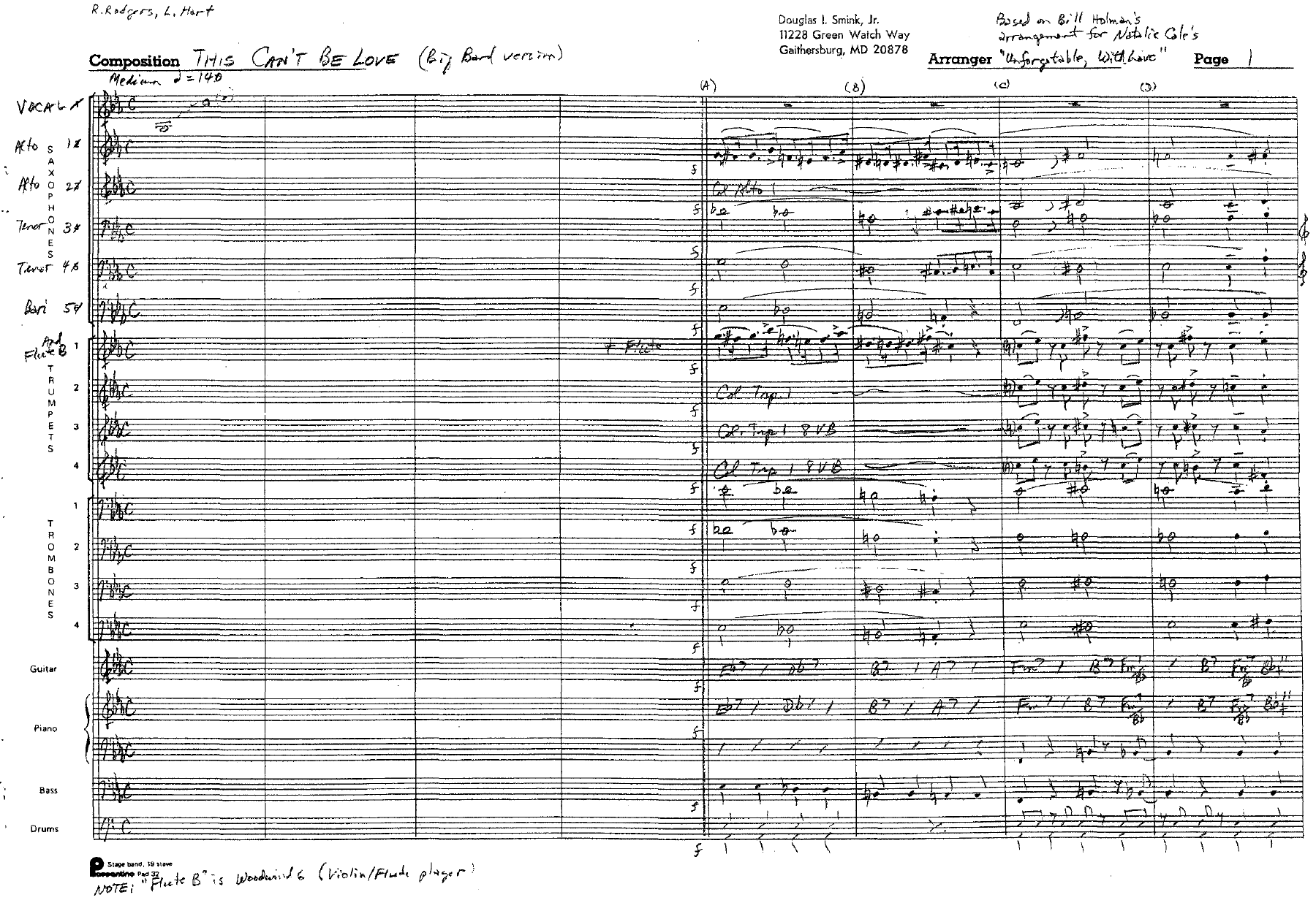 This Can't Be Love — sheet music preview