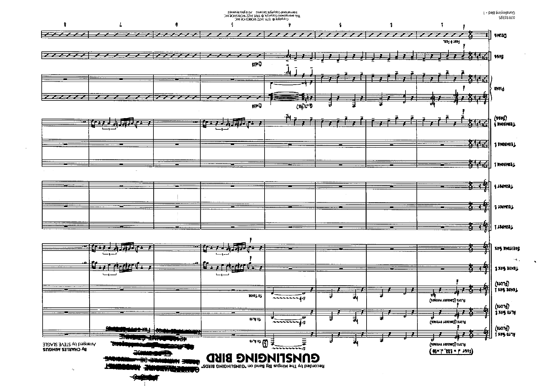 Gunslinging Bird — sheet music preview