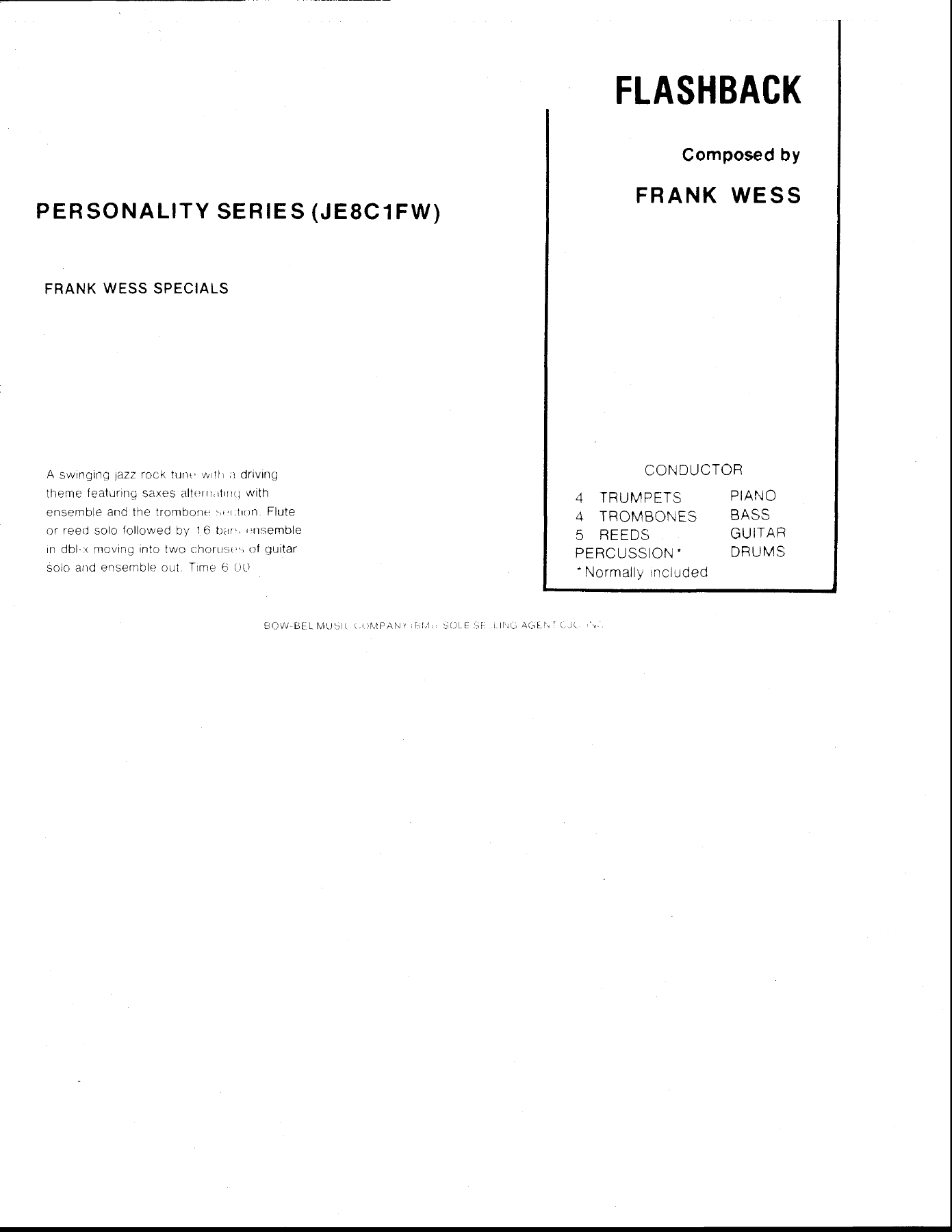 Flashback — sheet music preview