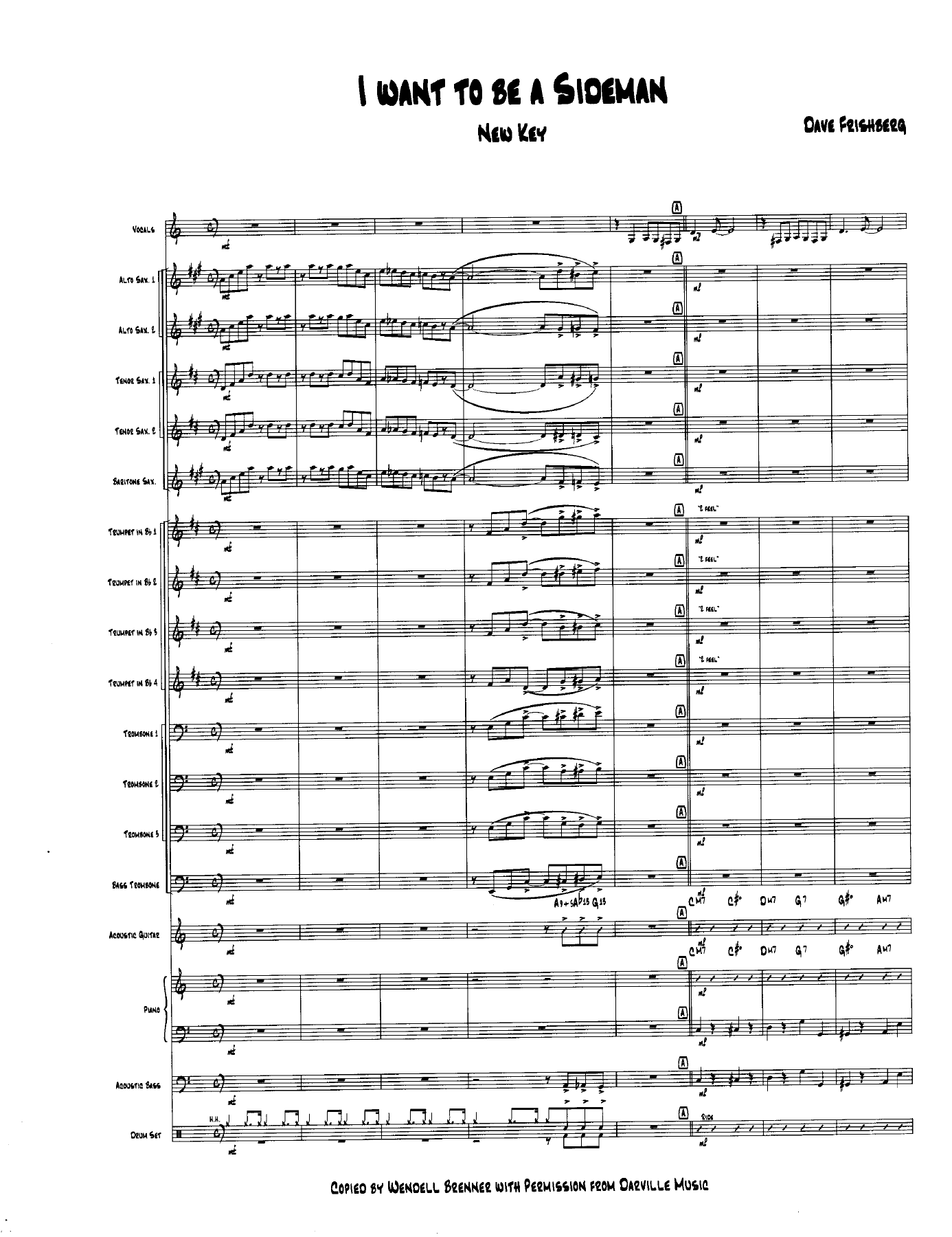 I Want To Be A Sideman (D.Frishberg) R.Clooney-C.Basie — sheet music preview