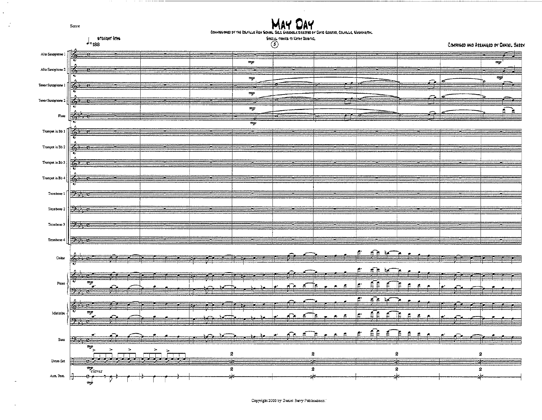 May Day — sheet music preview