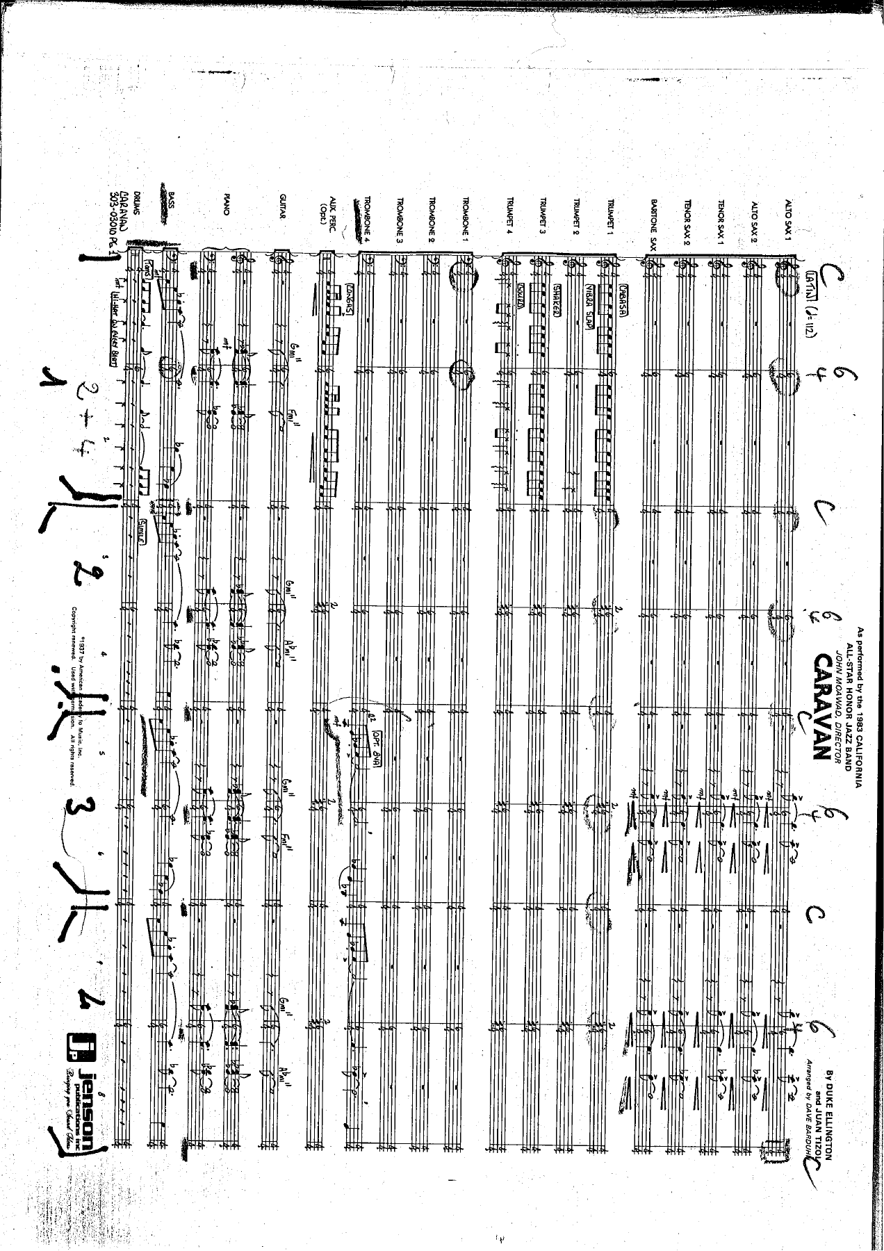 Caravan — sheet music preview