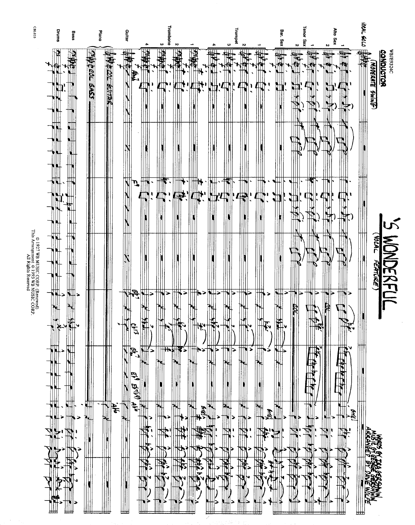 'S Wonderful — sheet music preview