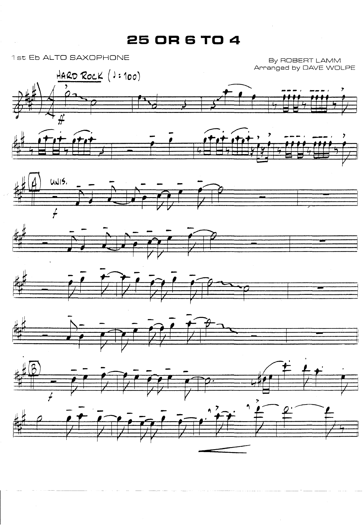 25or 6 to 4 — sheet music preview