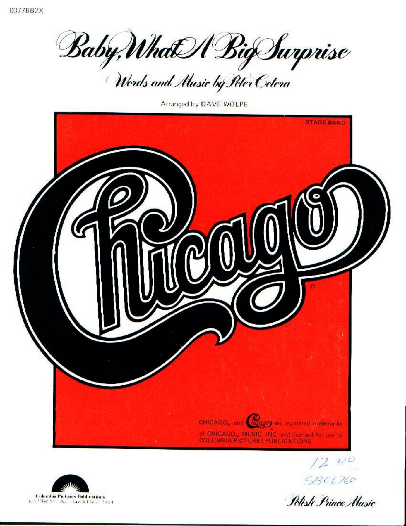 Baby, What A Big Surprise — sheet music preview