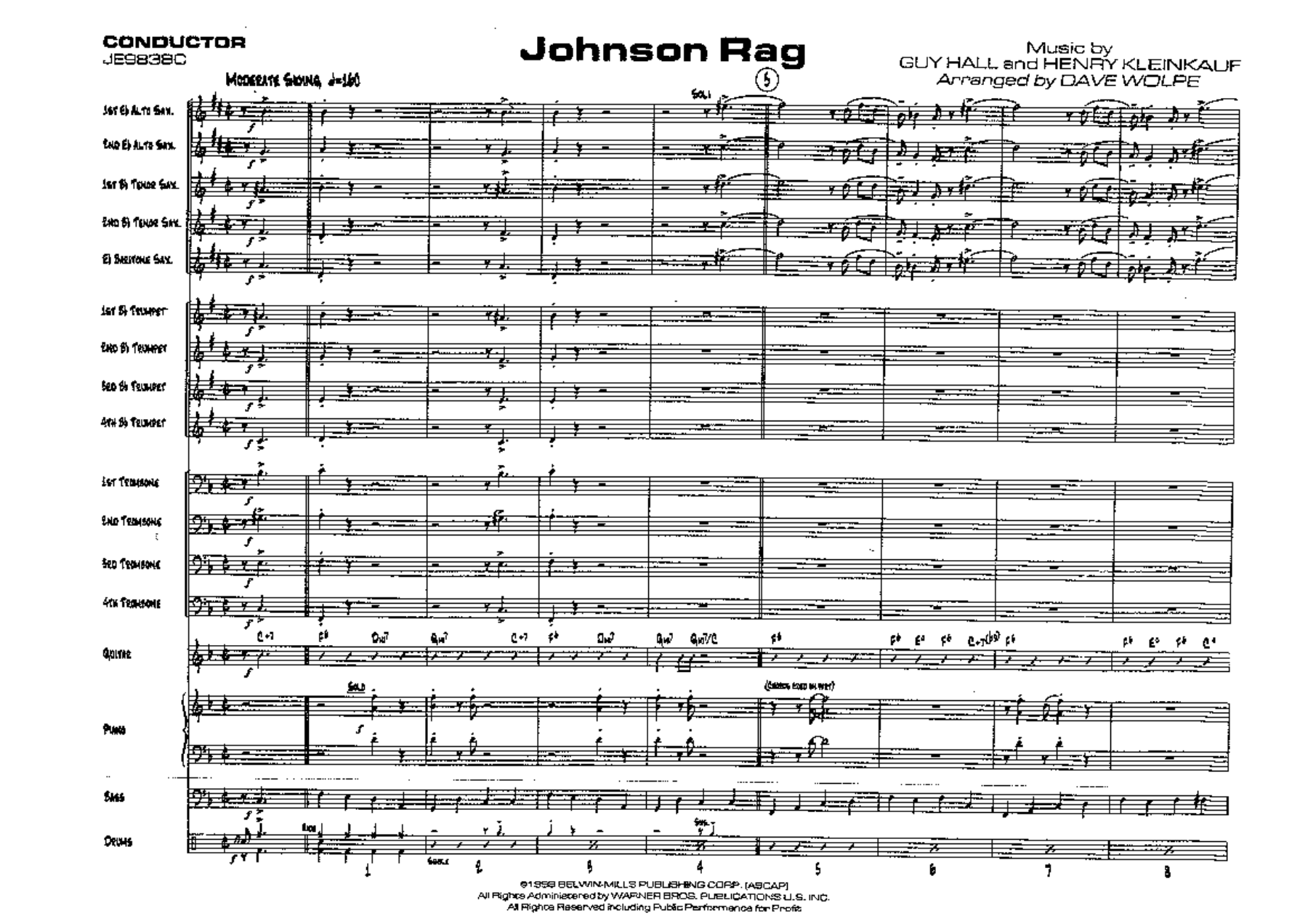 Johnson Rag — sheet music preview