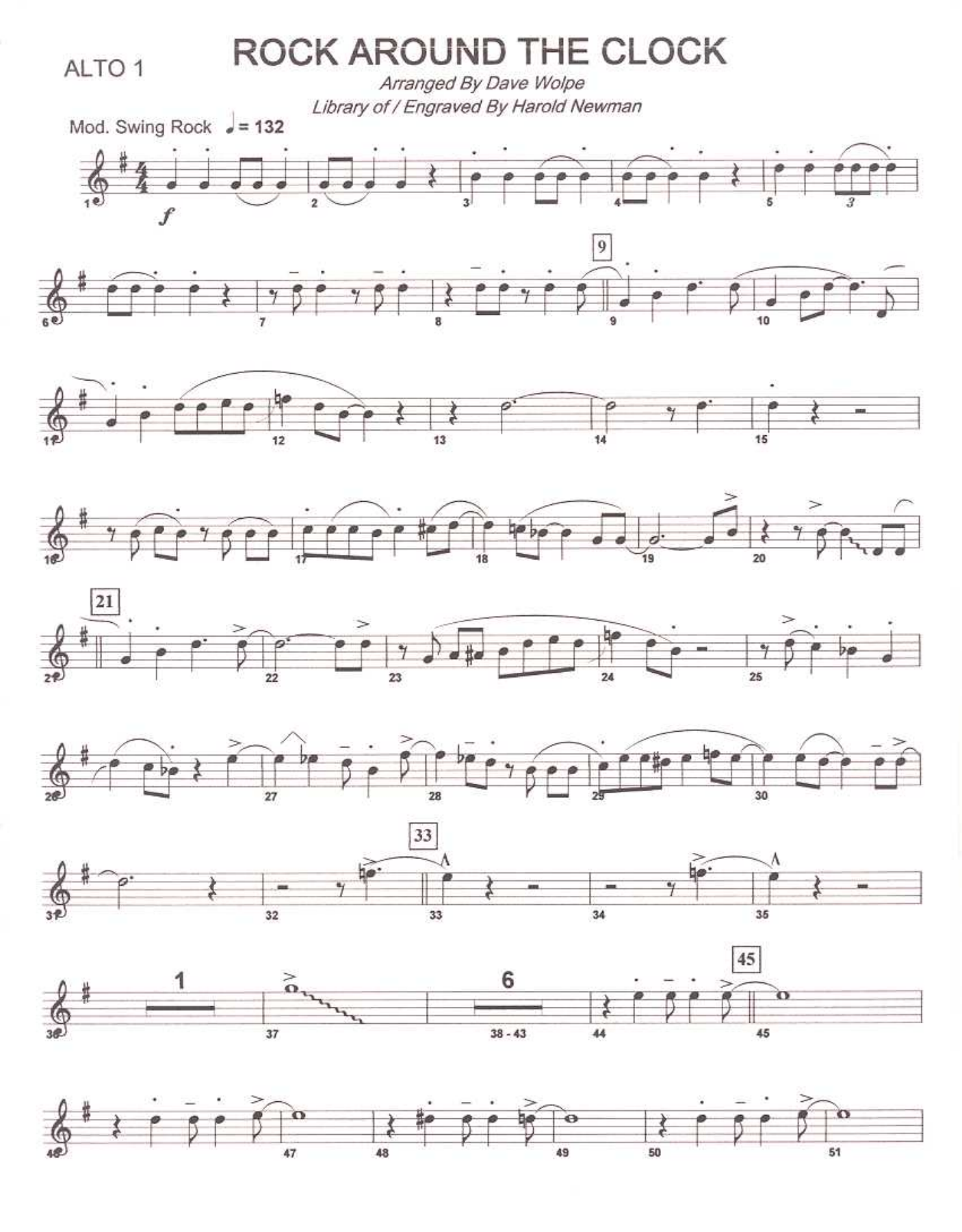 Rock Around The Clock — sheet music preview