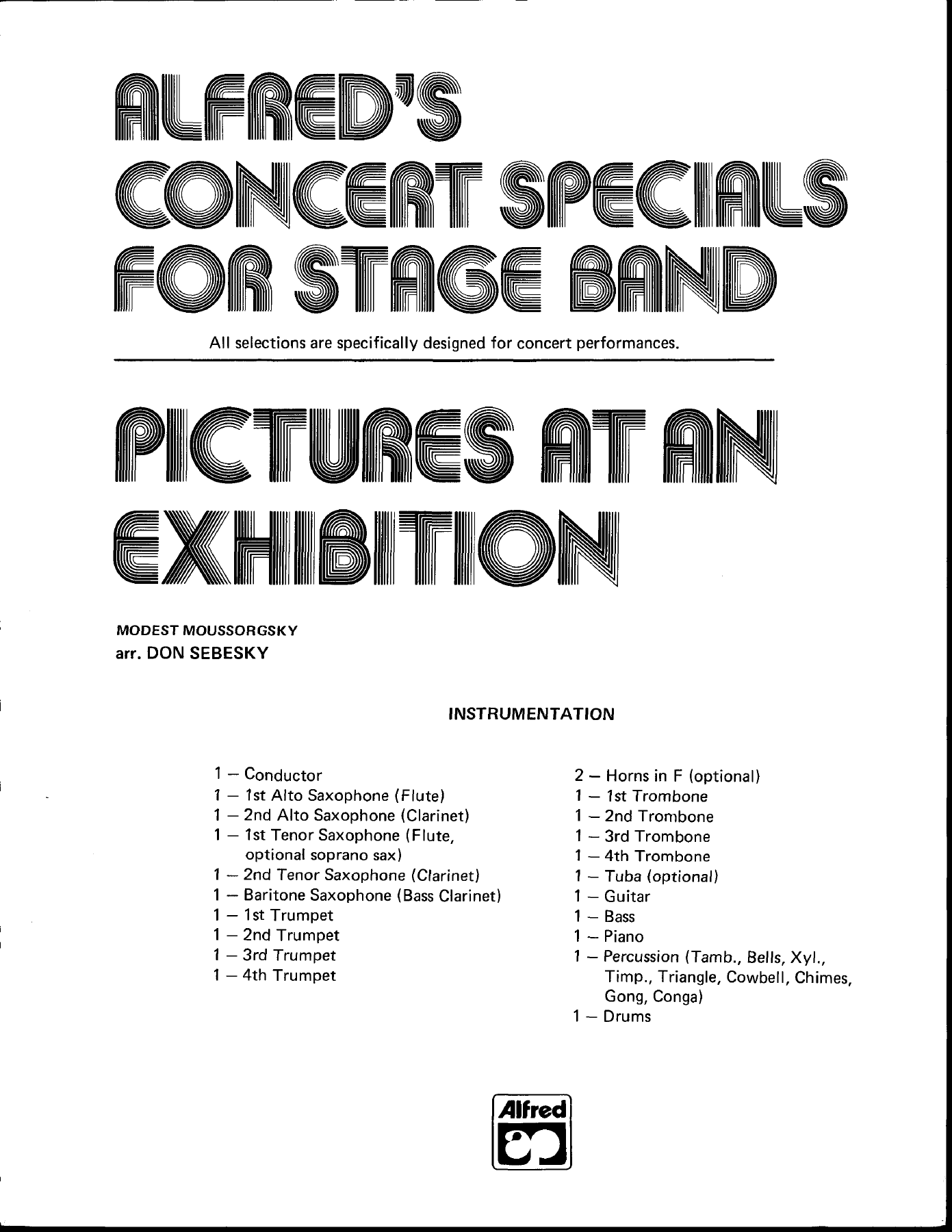 Pictures At An Exhibition — sheet music preview
