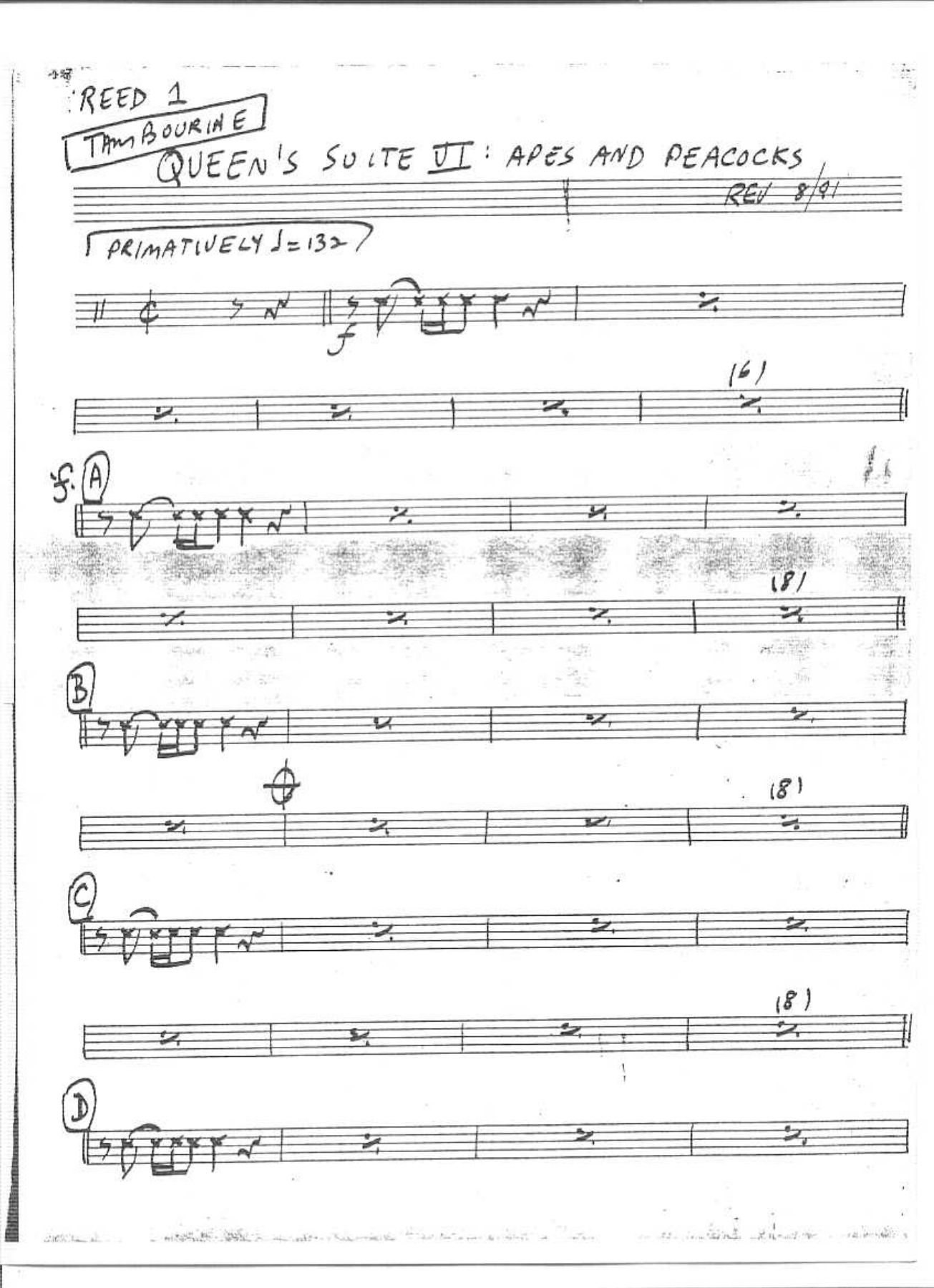 Apes & Peacocks — sheet music preview