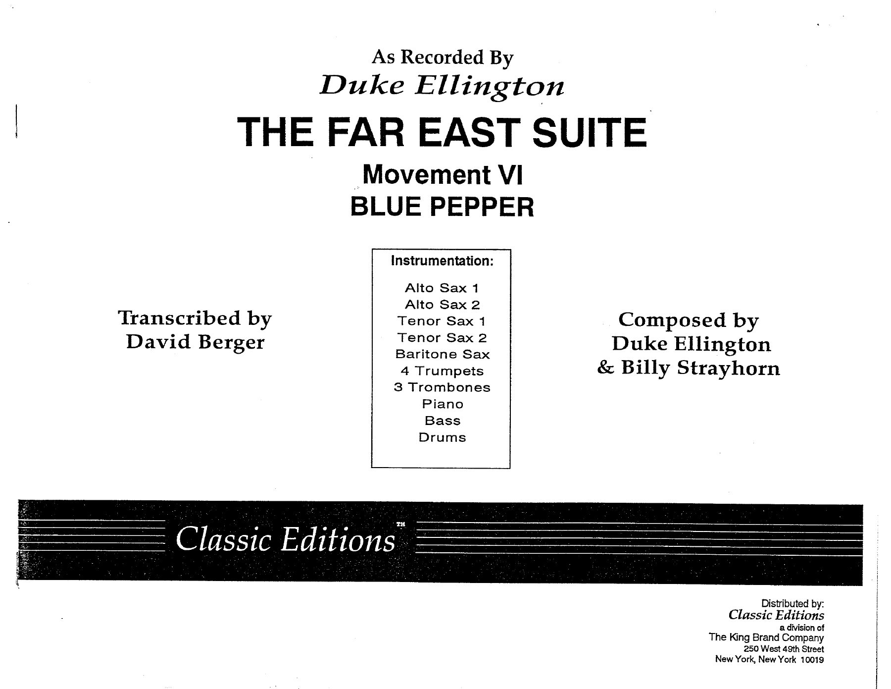 Blue Pepper — sheet music preview