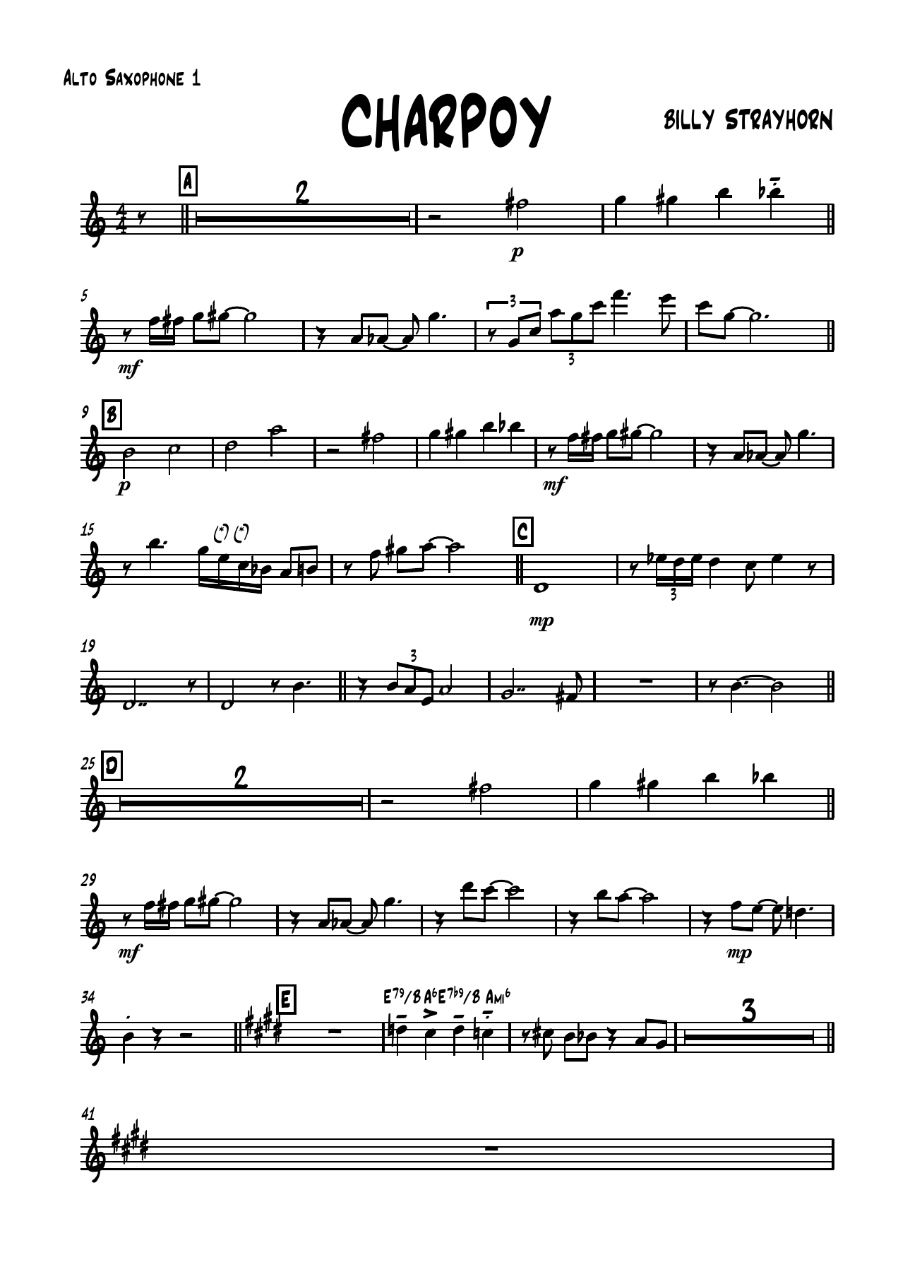 Charpoy — sheet music preview