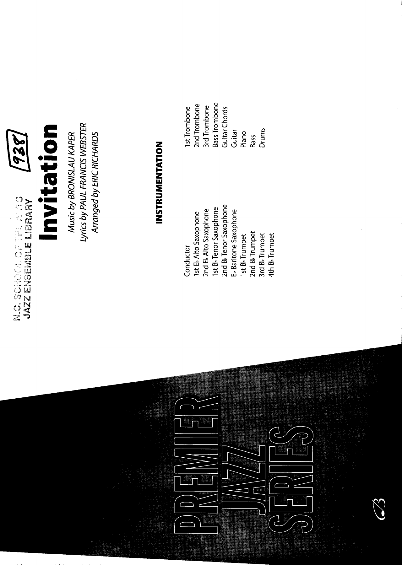 Invitation — sheet music preview