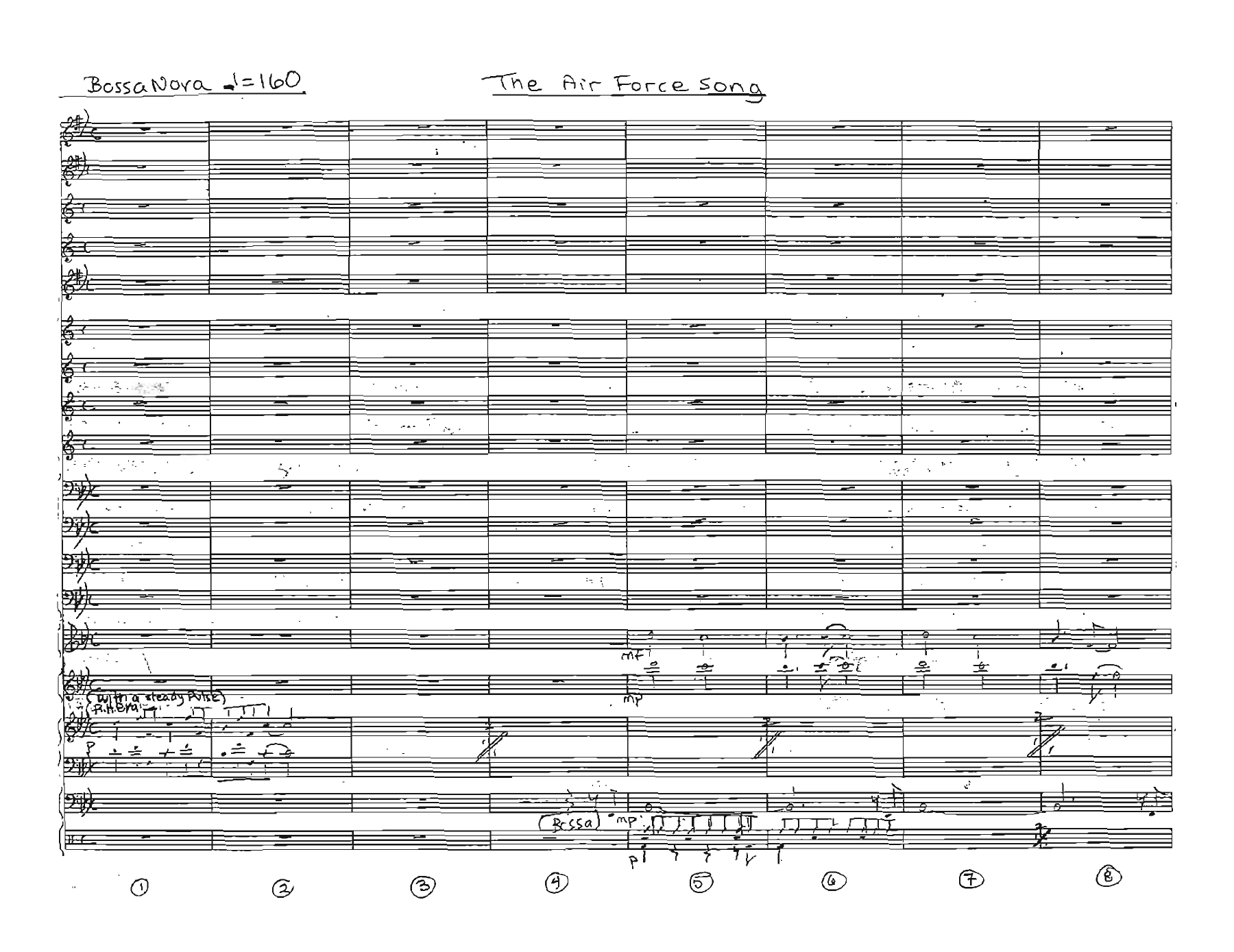 Air Force Song — sheet music preview