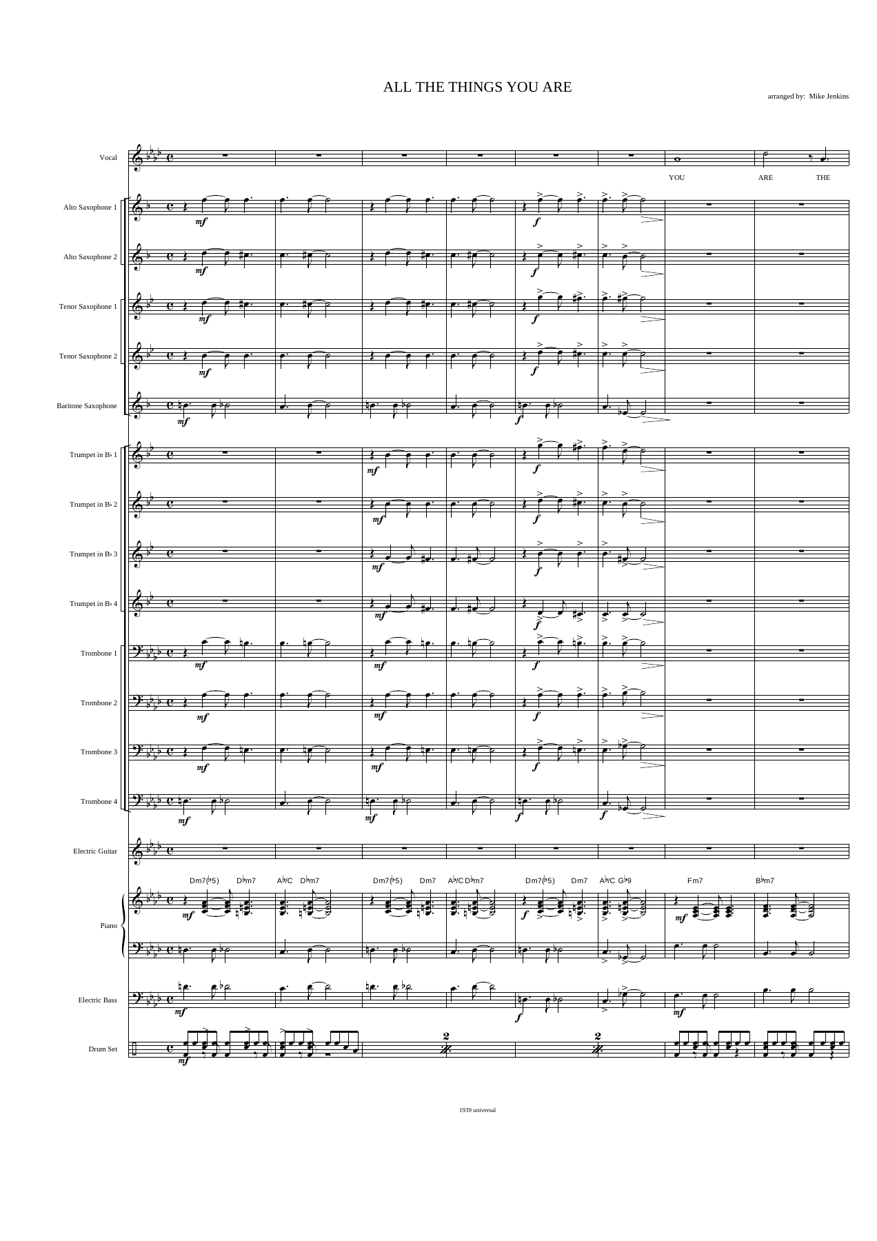 All The Things You Are (M.Jenkins) Voc-Fm — sheet music preview
