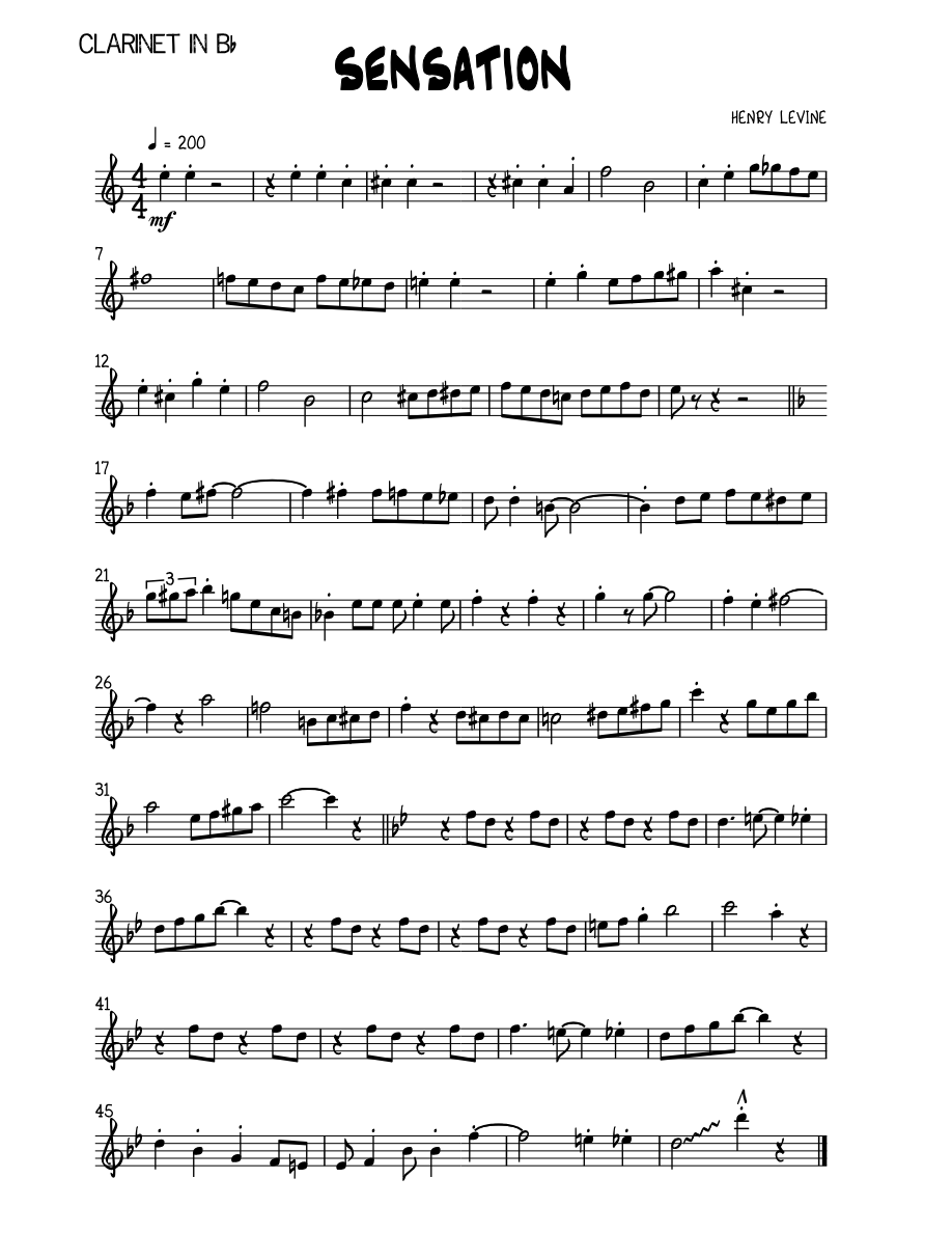 Sensation 1113 — sheet music preview